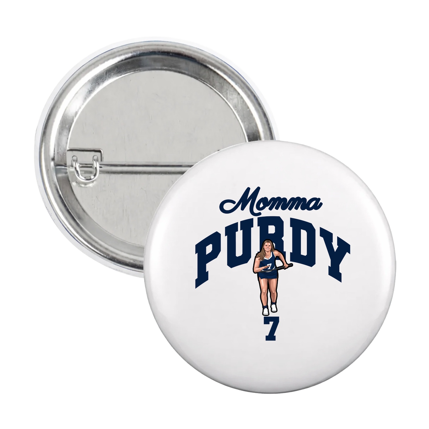 Game Day Button — Mothers Day Arch in White