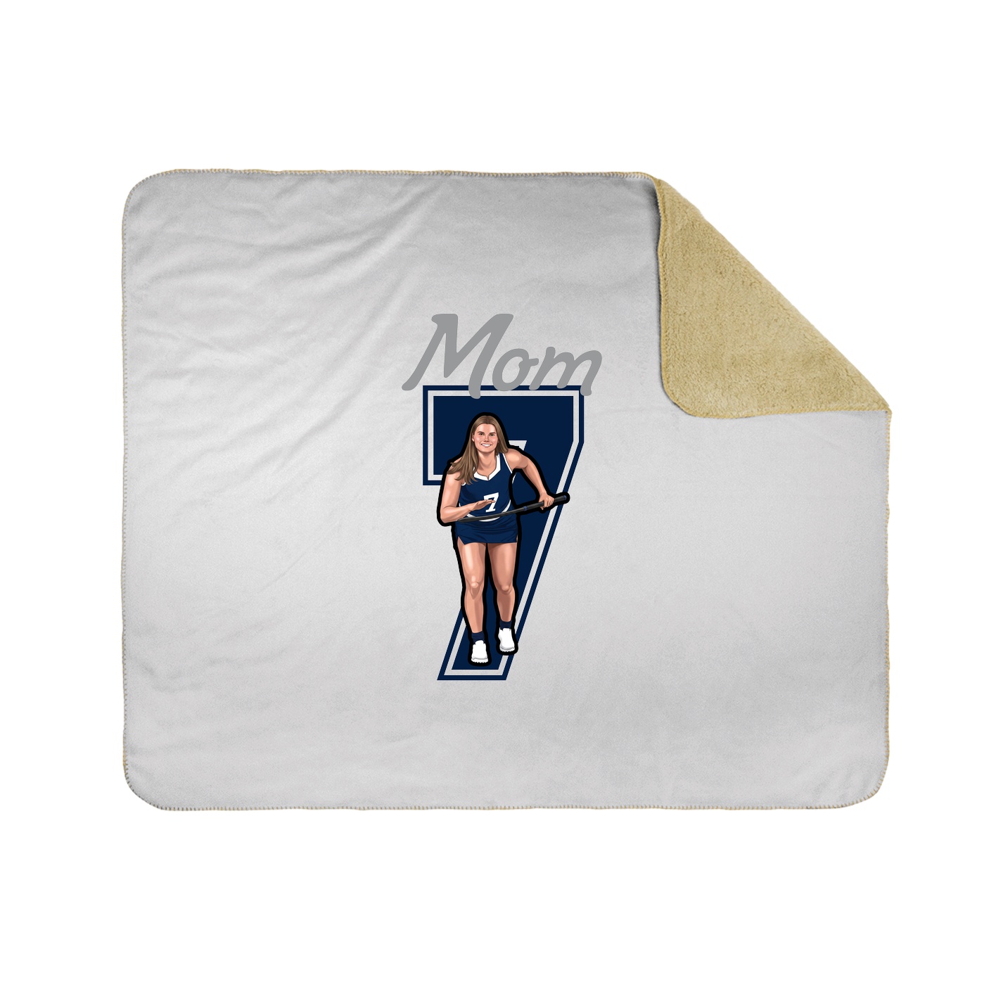 Throw Blanket — Mothers Day Shirsey in White