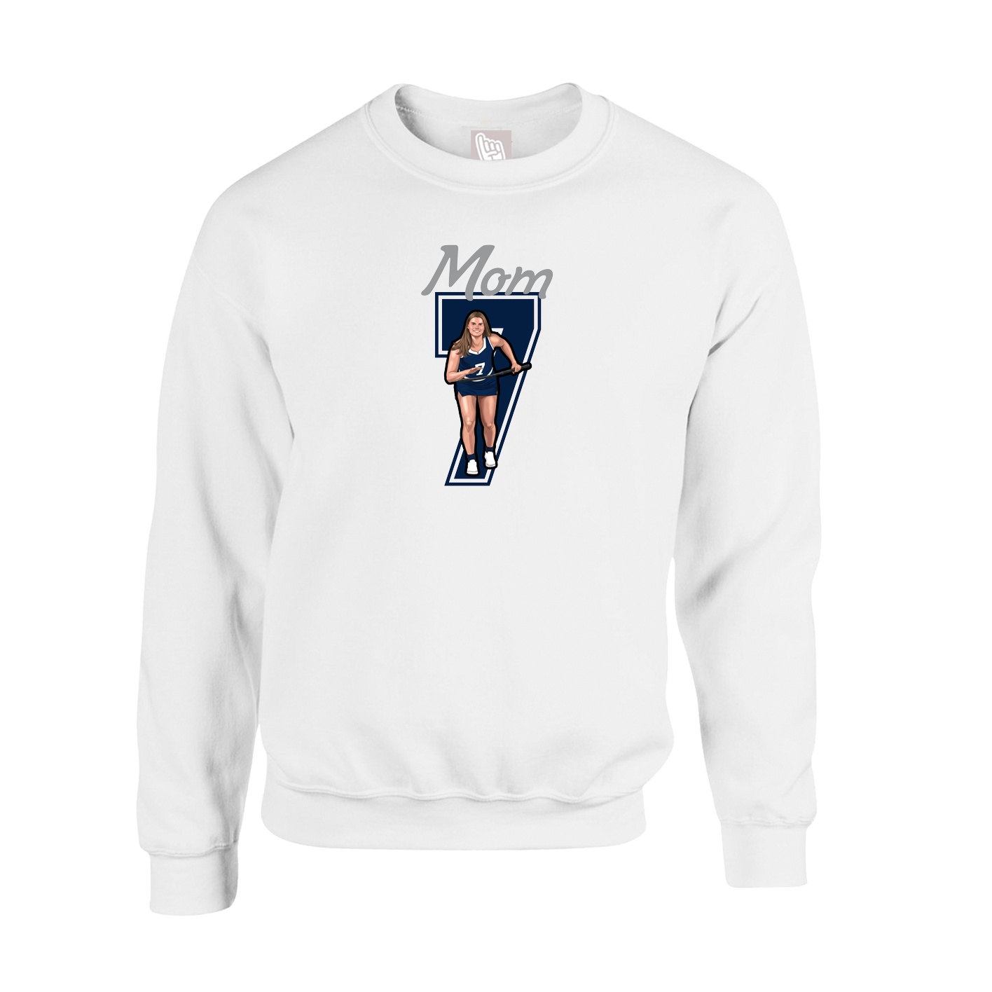 Fleece Crew — Mothers Day Shirsey in White