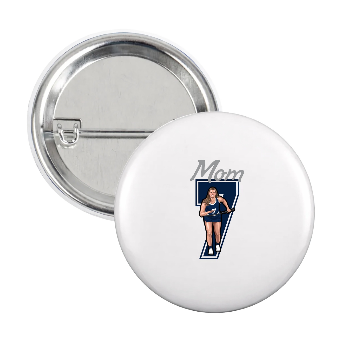 Game Day Button — Mothers Day Shirsey in White