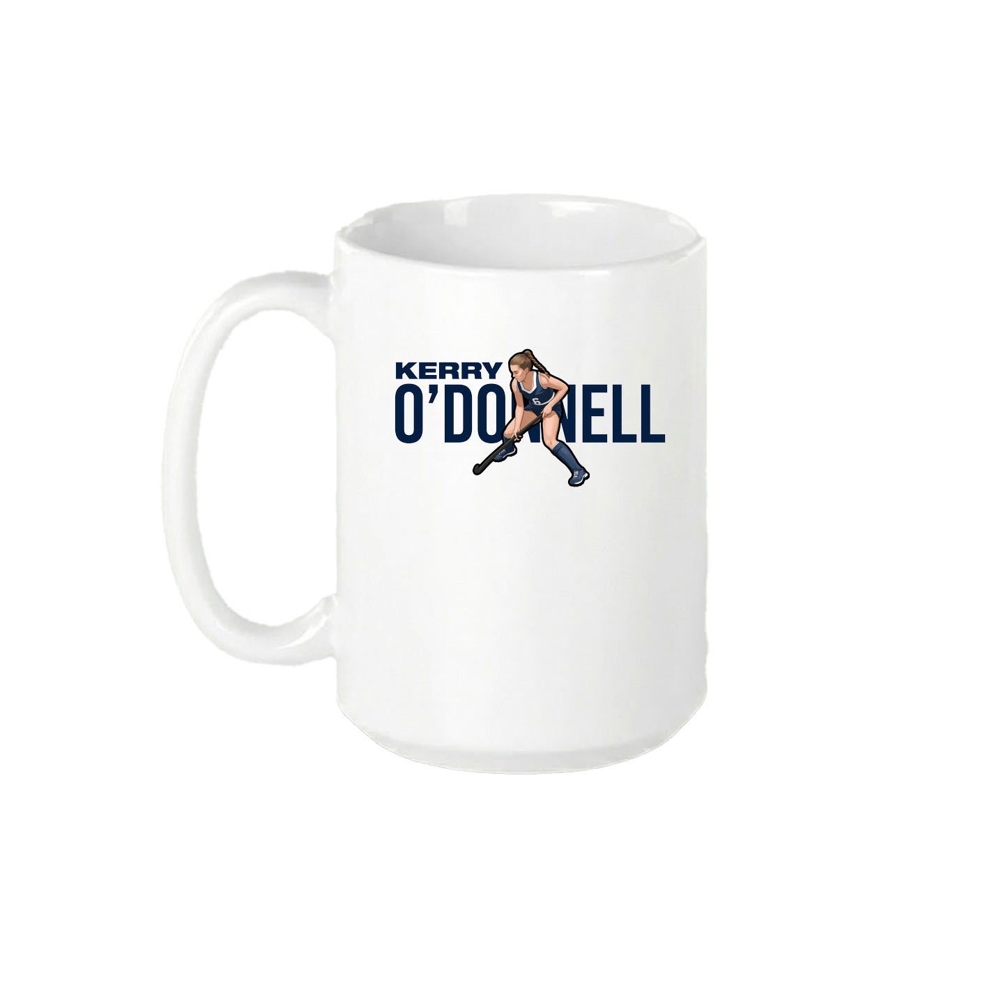 15oz Coffee Mug — Player Name in White
