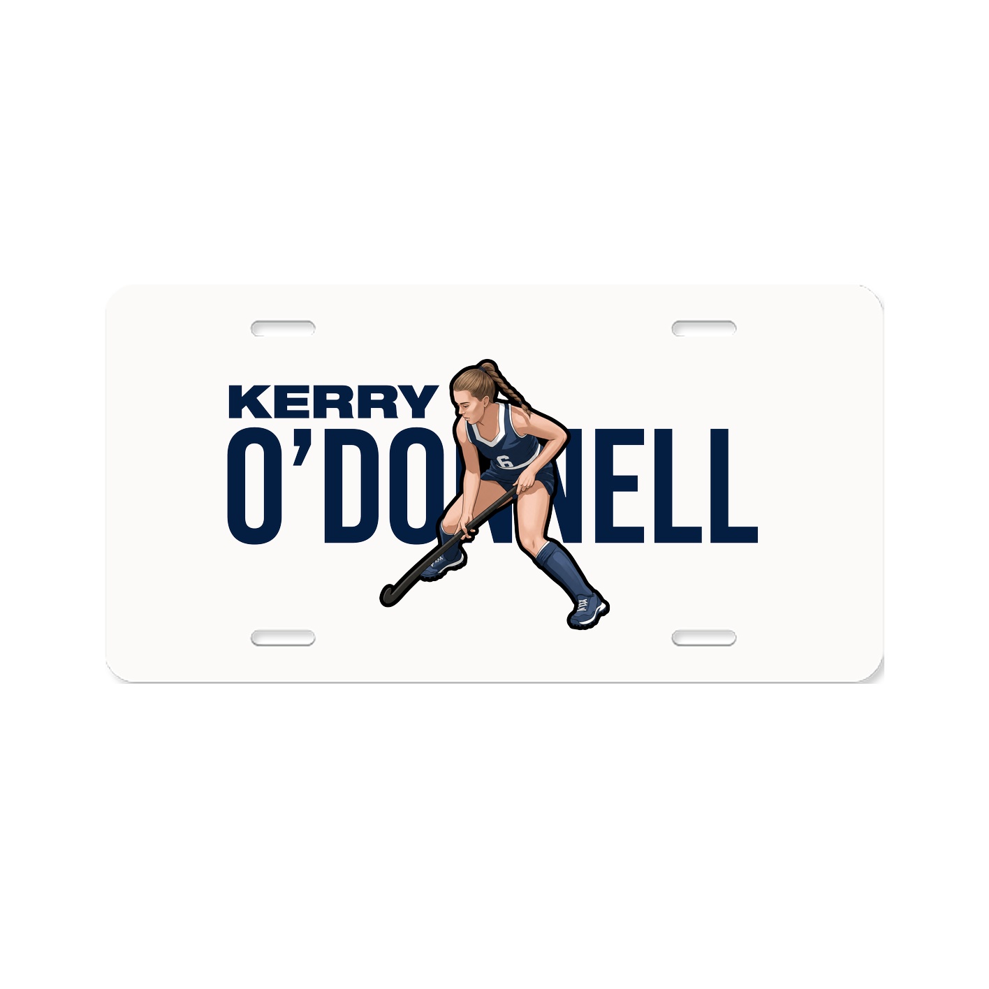 License Plate — Player Name in Classic