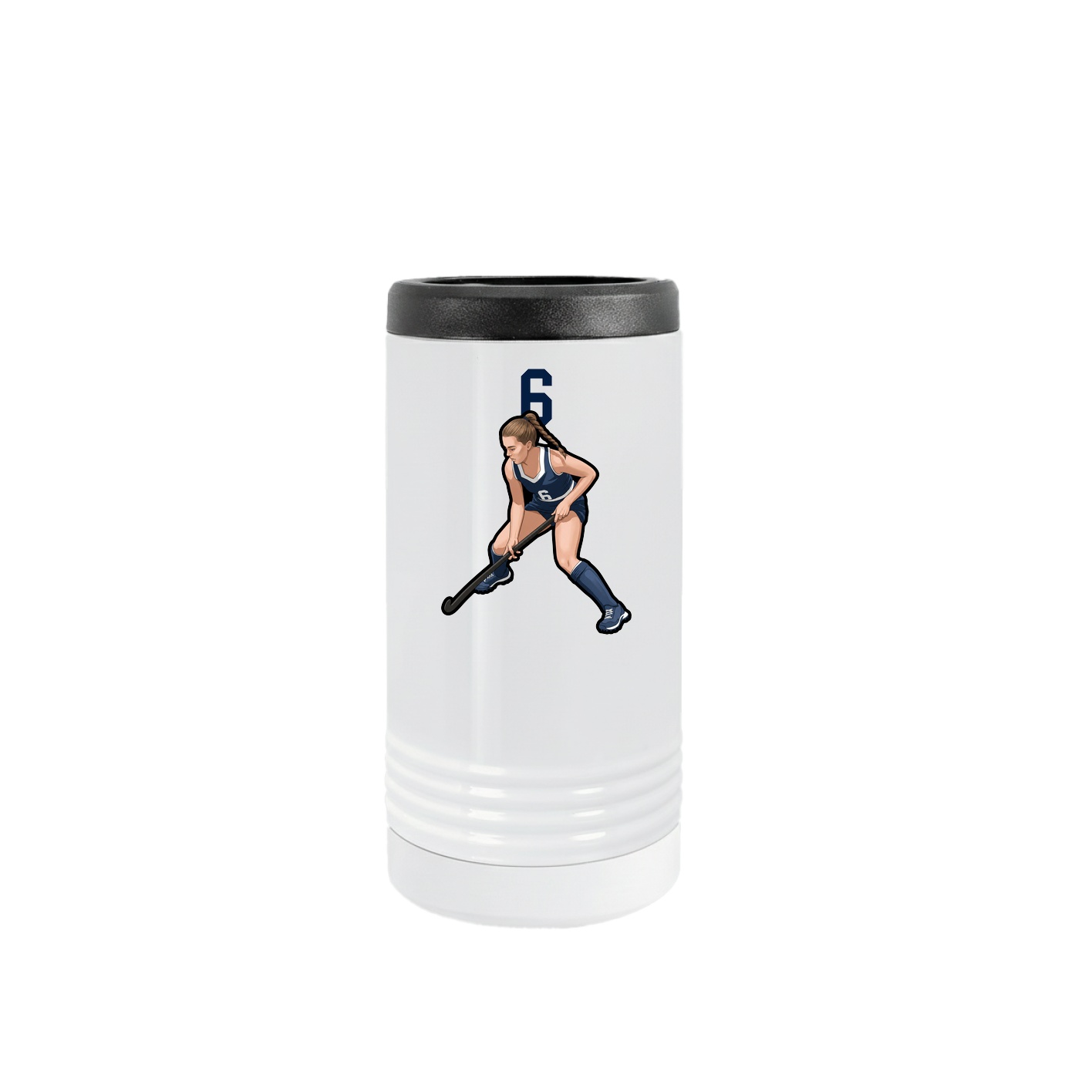Slim Beverage Holder — Number Top in White