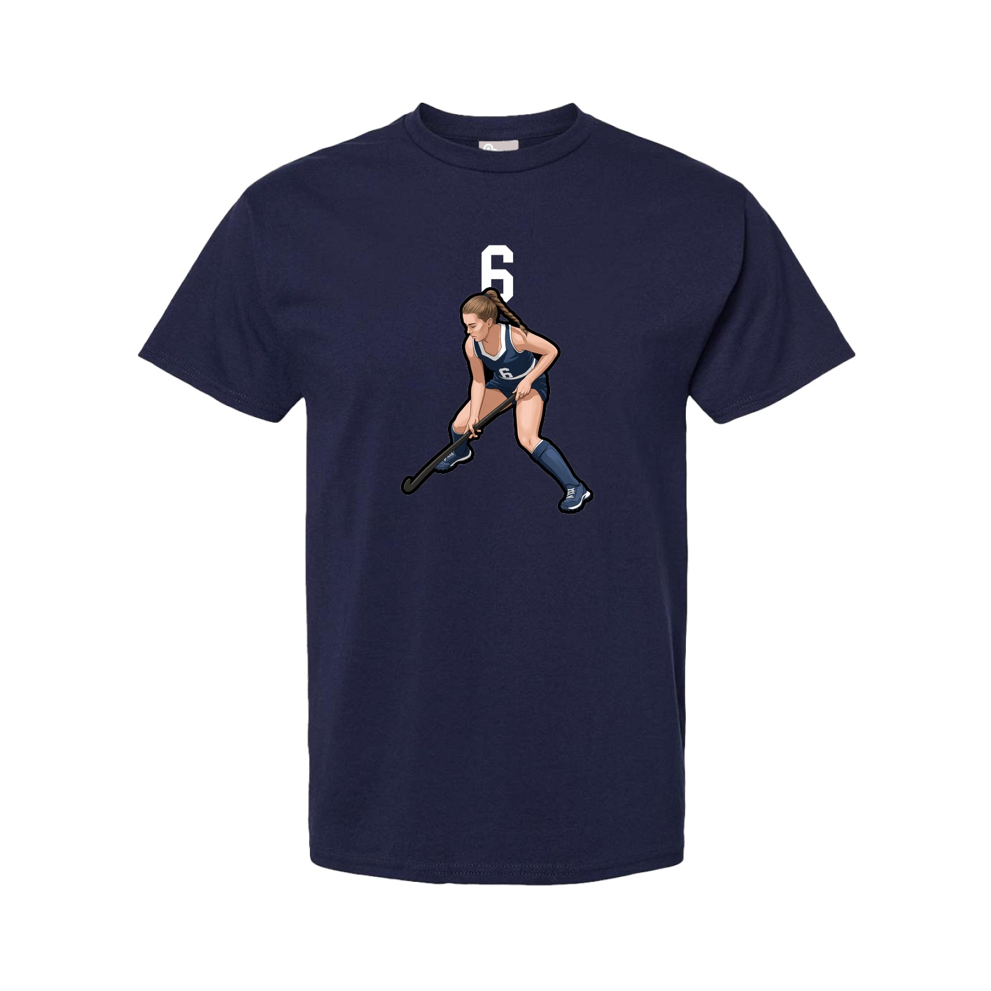 Youth Tee — Number Top in Navy