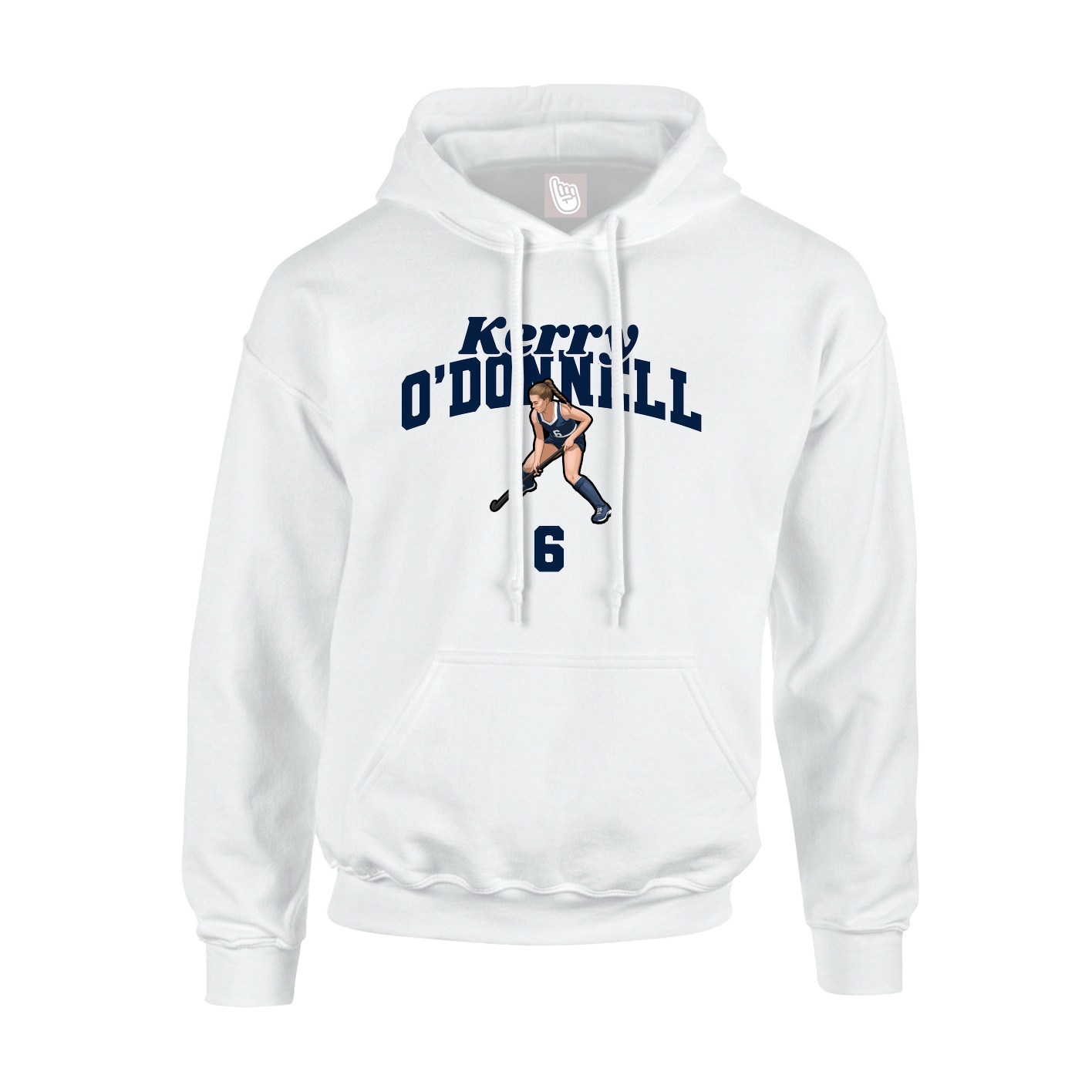 Youth Hoodie — Signature Arch in White