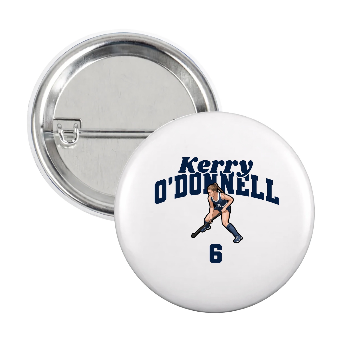 Game Day Button — Signature Arch in White