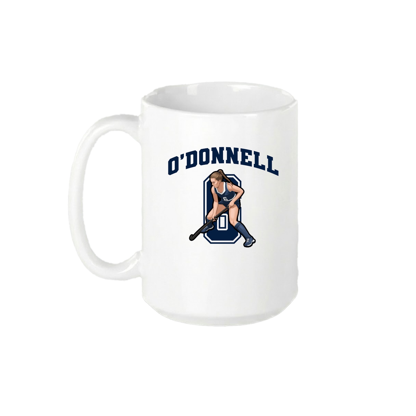 15oz Coffee Mug — Number in White