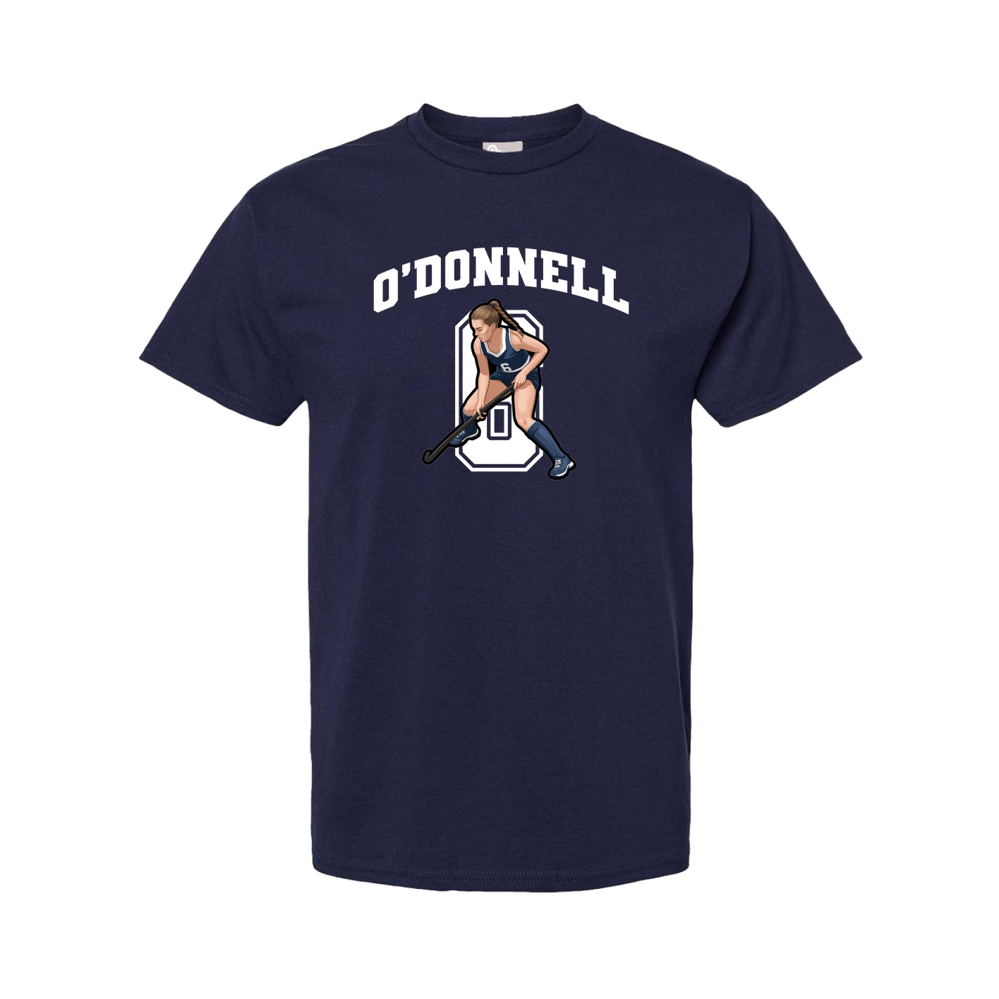 Youth Tee — Number in Navy