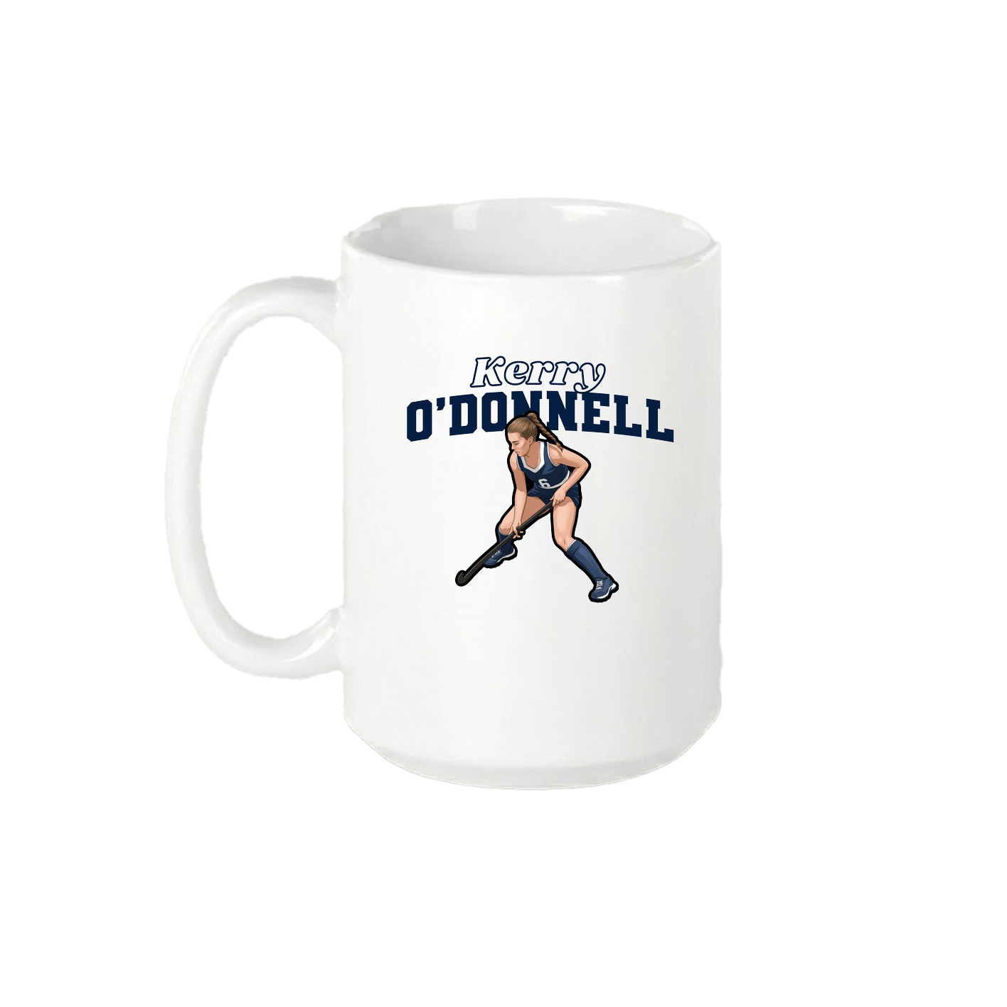 15oz Coffee Mug — Name Arch in White
