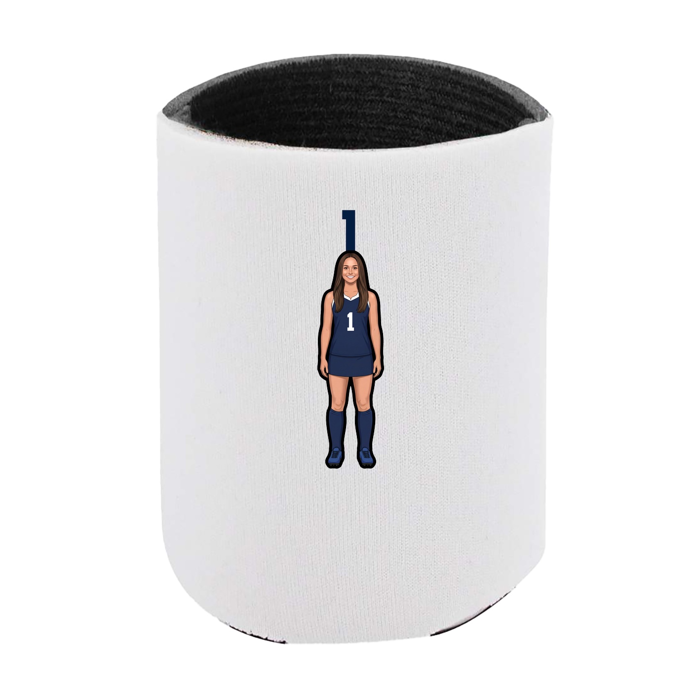 Can Holder — Number Top in White