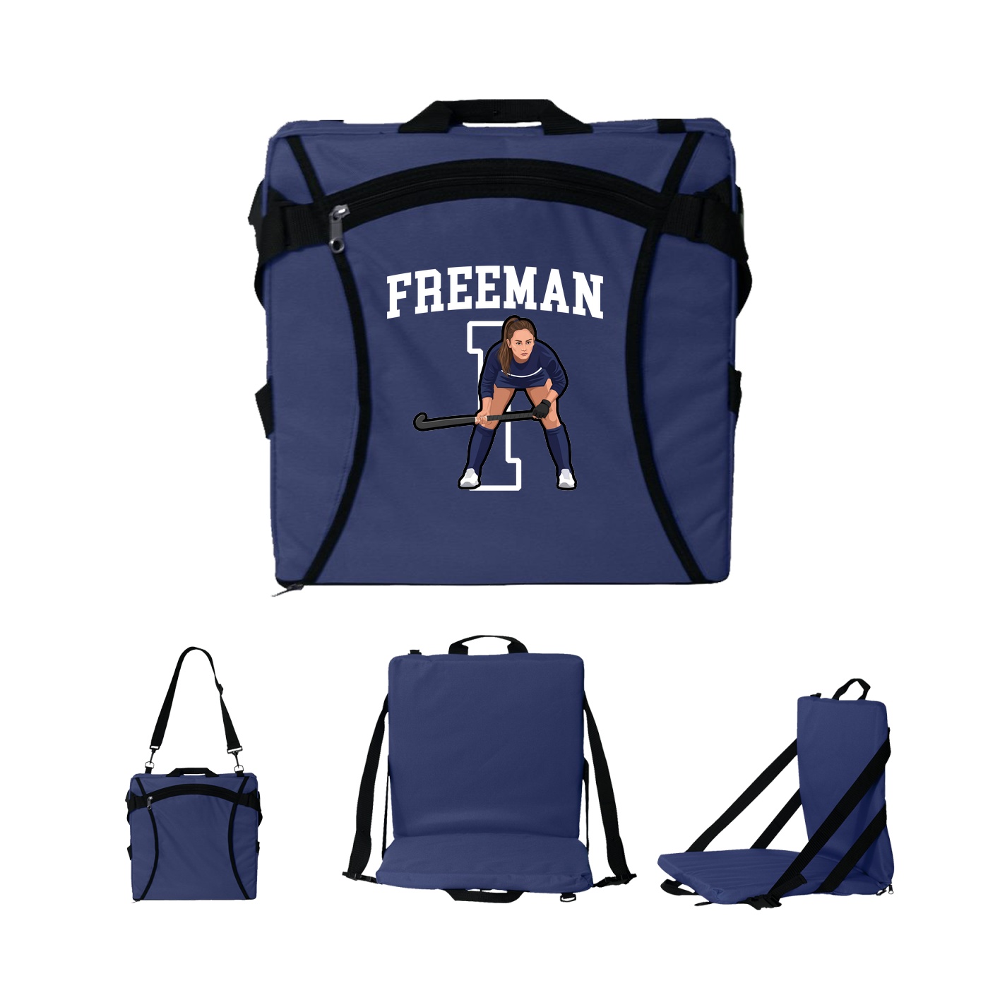 Folding Stadium Seat — Shirsey in Navy