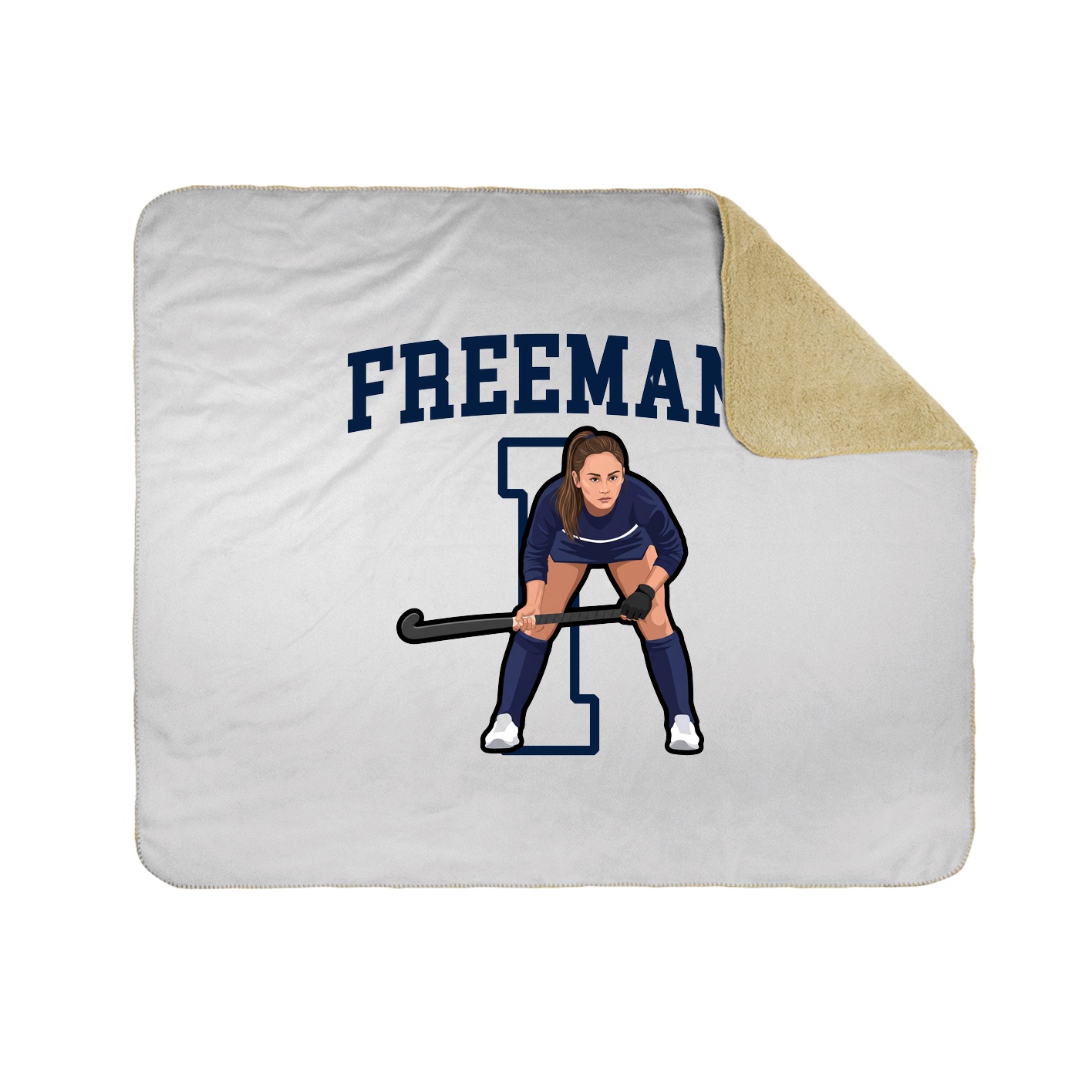 Throw Blanket — Shirsey in White