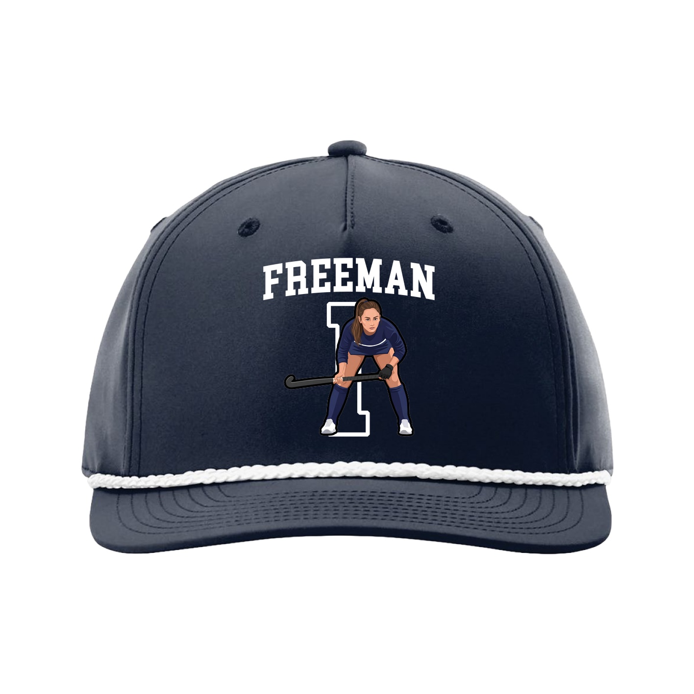Five-Panel Classic Rope Cap — Shirsey in Navy