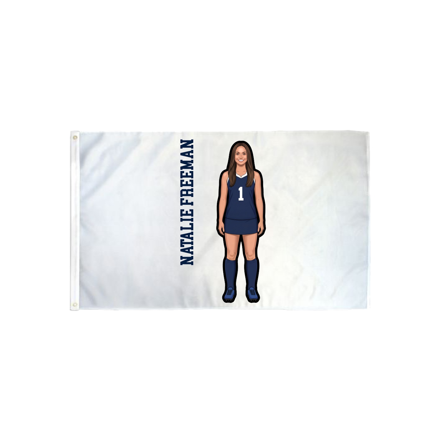 3x5 Flag — Name Vertical in Classic