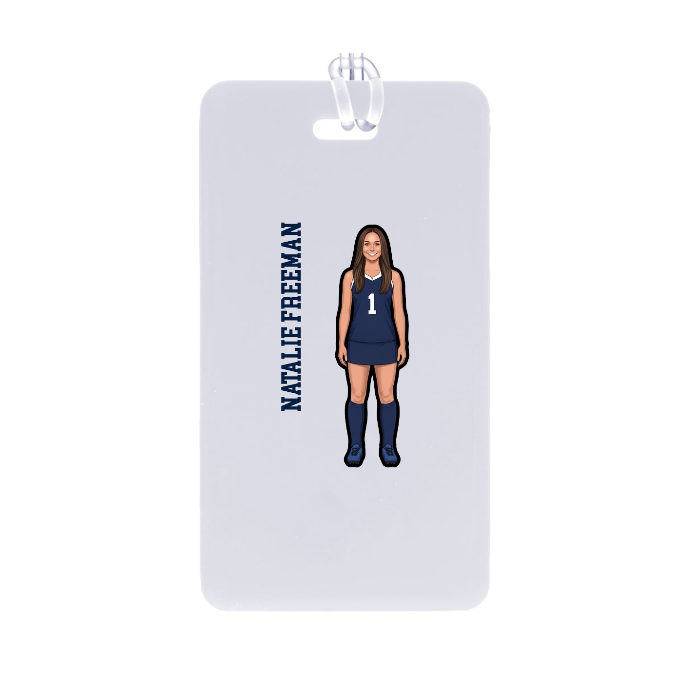 Bag Tag — Name Vertical in Classic