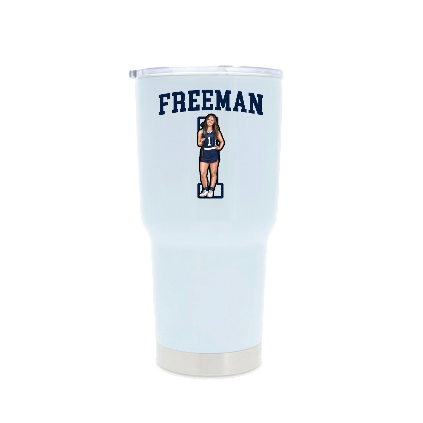 30oz Stainless Steel Tumbler — Shirsey in White