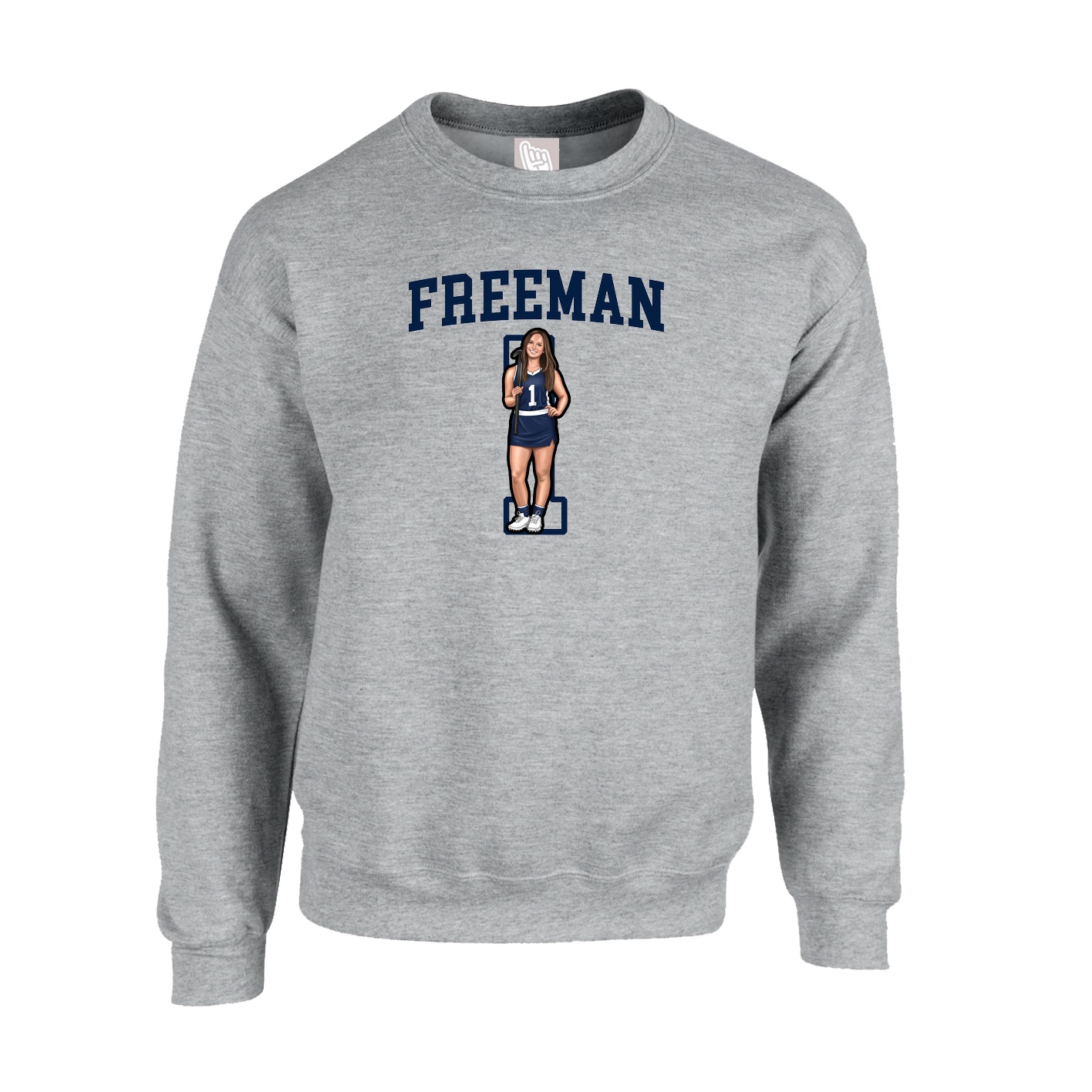 Fleece Crew — Shirsey in Grey