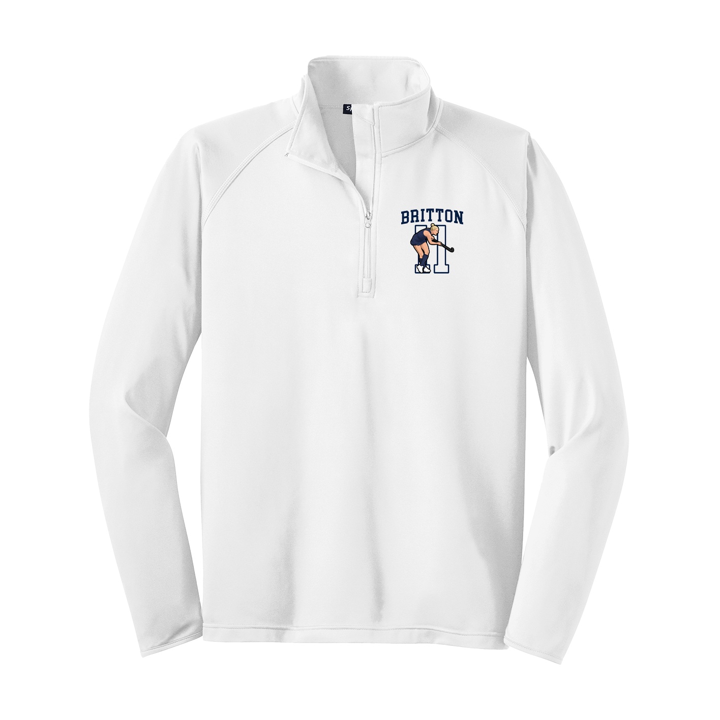 Q-Zip Pullover — Shirsey in White