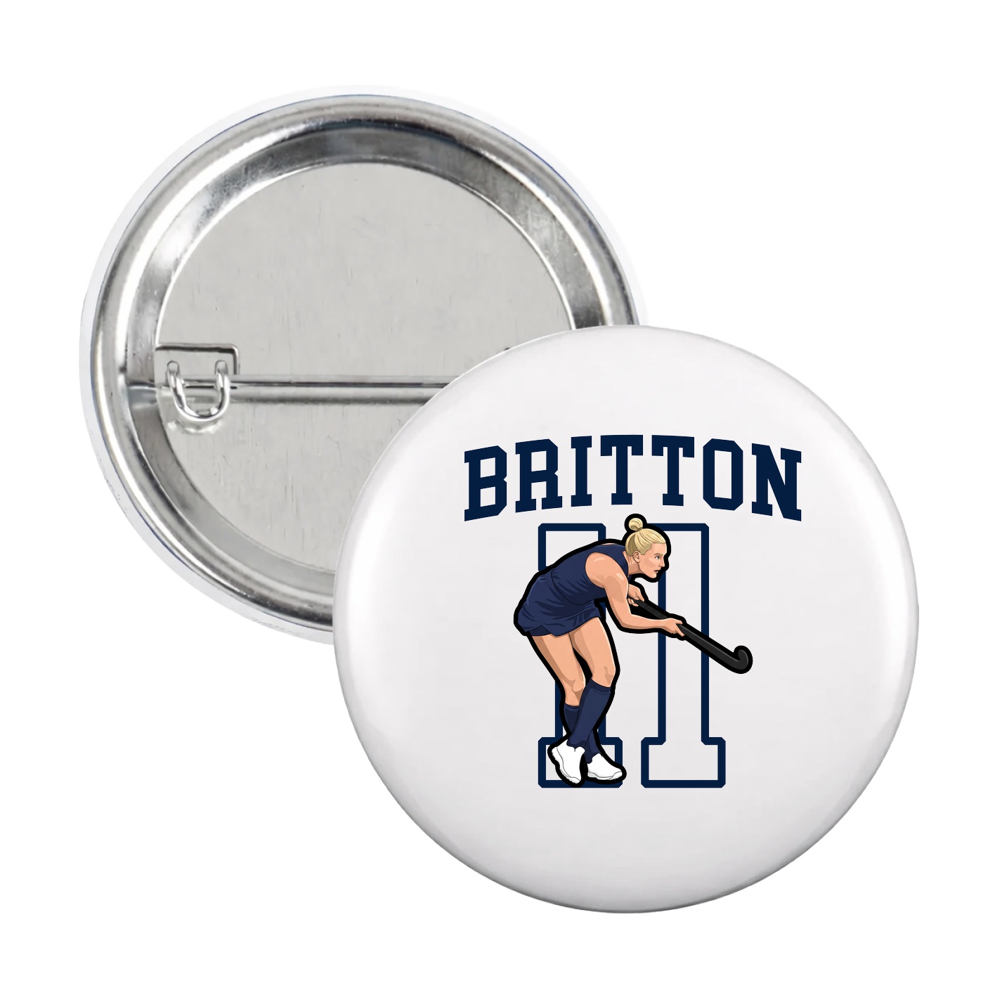 Game Day Button — Shirsey in White