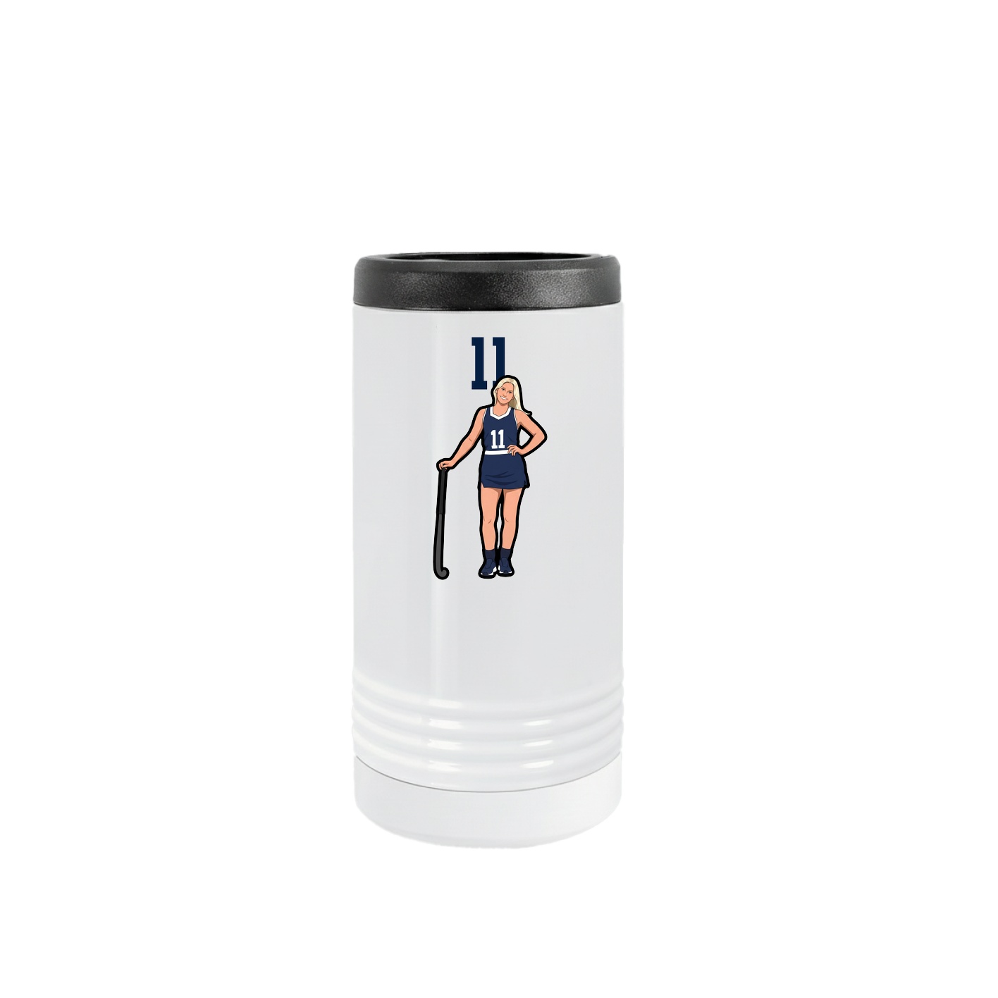 Slim Beverage Holder — Number Top in White