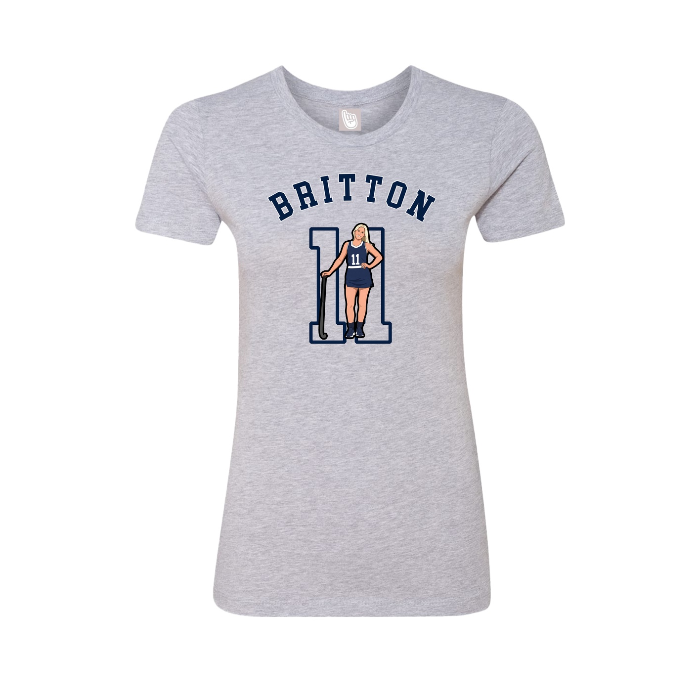 Fitted Women's Tee — Shirsey Arch in Grey