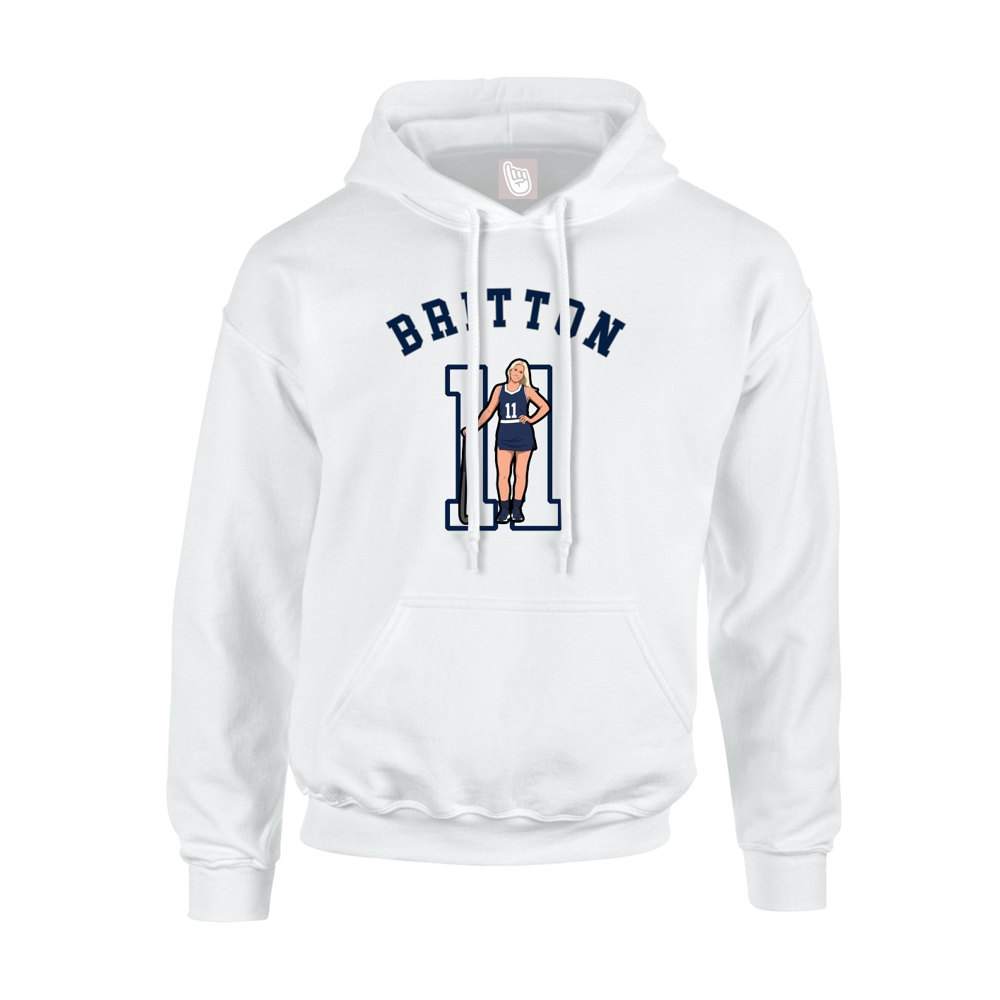 Hoodie — Shirsey Arch in White