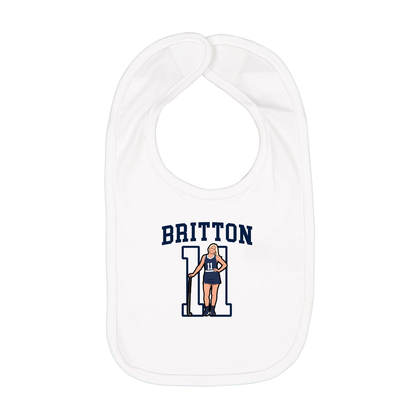Infant Bib — Shirsey in White
