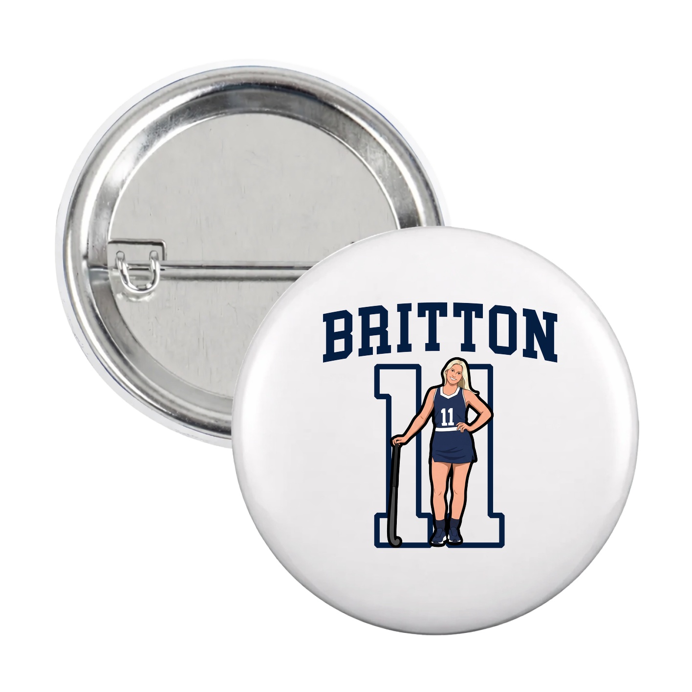 Game Day Button — Shirsey in White