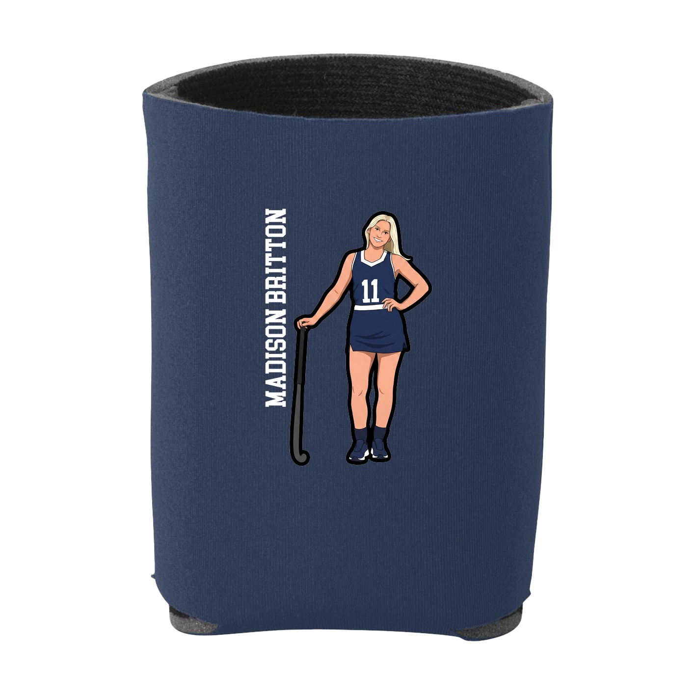 Can Holder — Name Vertical in Navy