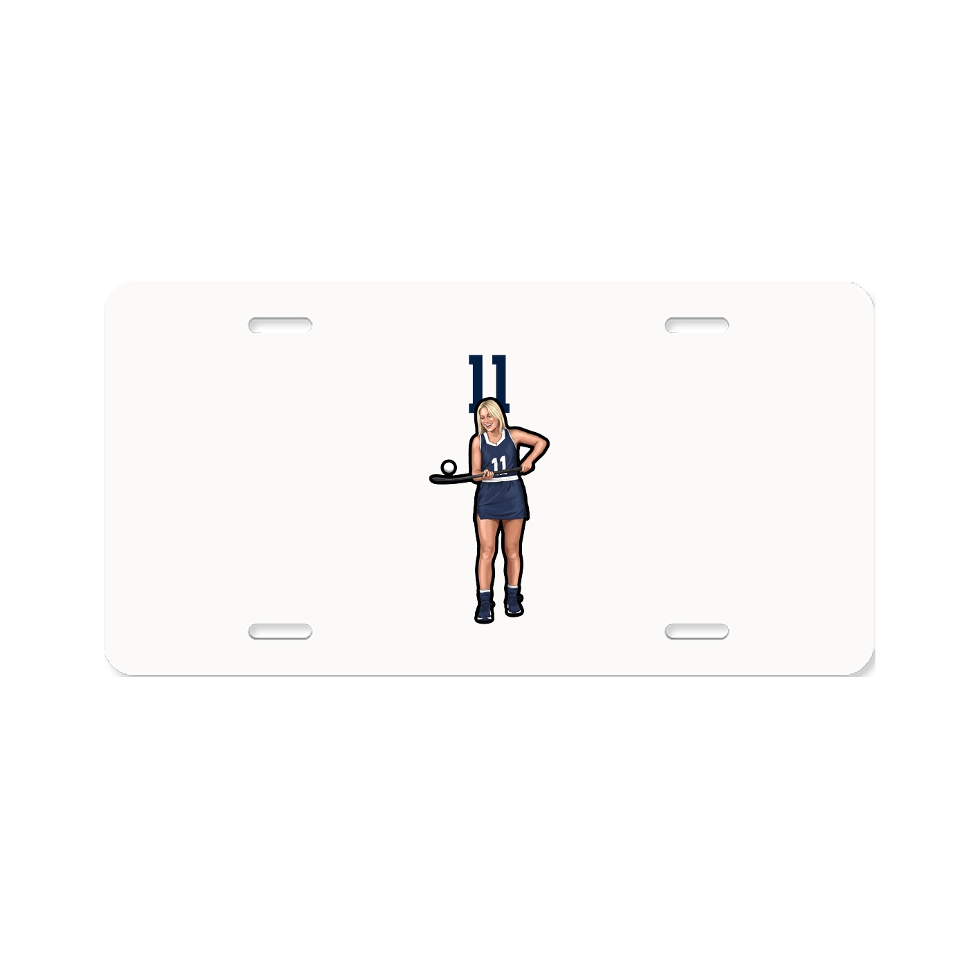 License Plate — Number Top in Classic