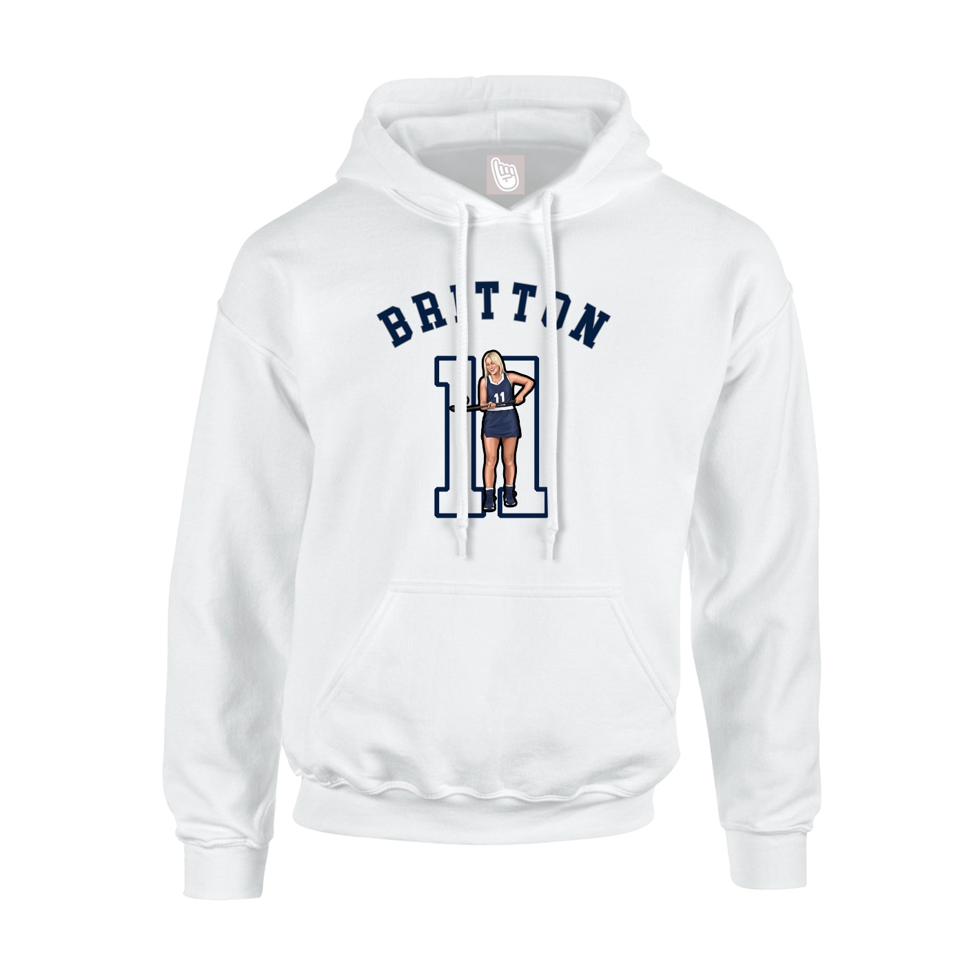 Hoodie — Shirsey Arch in White