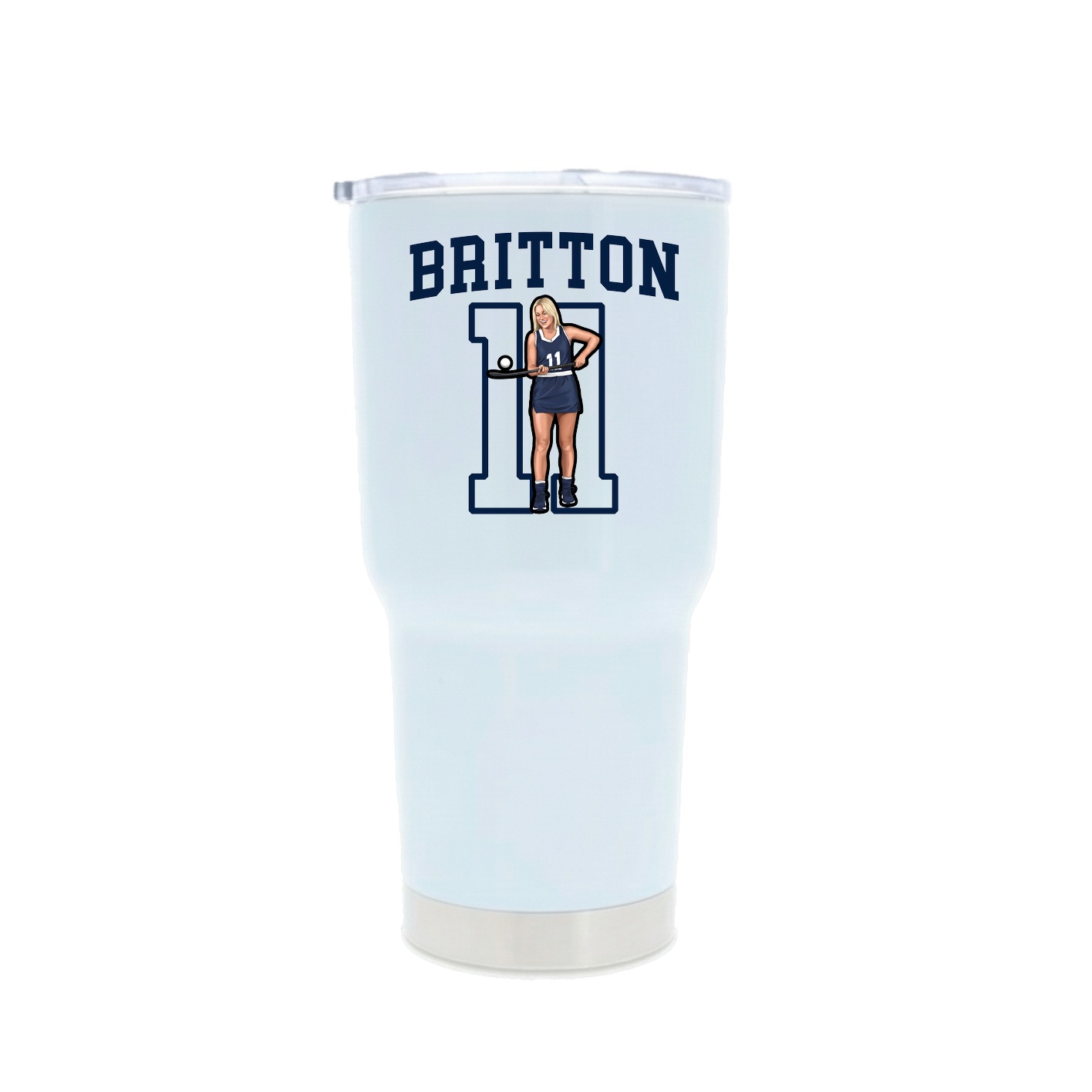 30oz Stainless Steel Tumbler — Shirsey in White