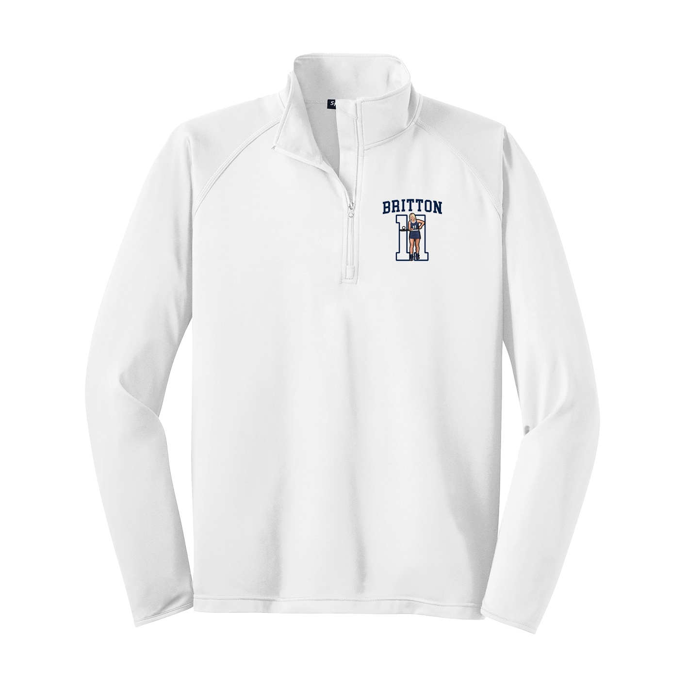 Q-Zip Pullover — Shirsey in White