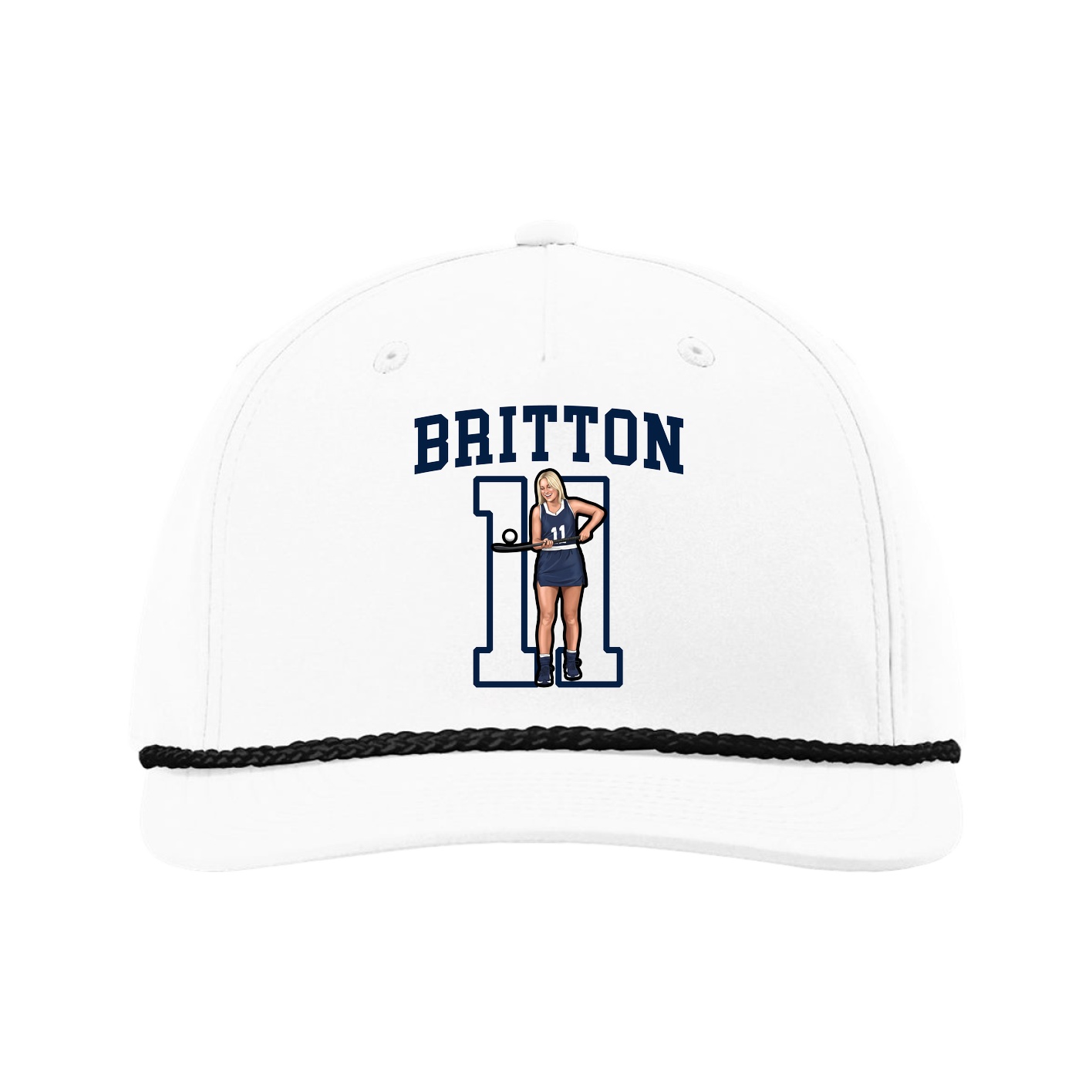 Five-Panel Classic Rope Cap — Shirsey in White