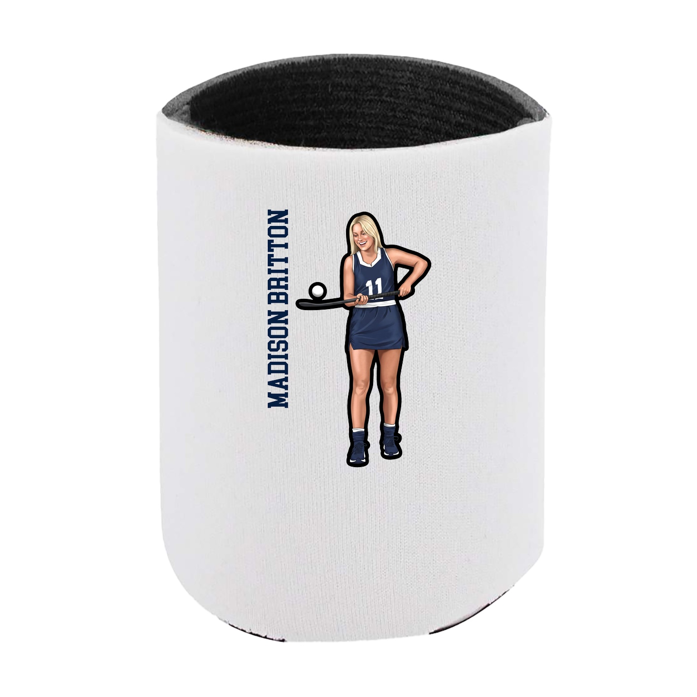 Can Holder — Name Vertical in White