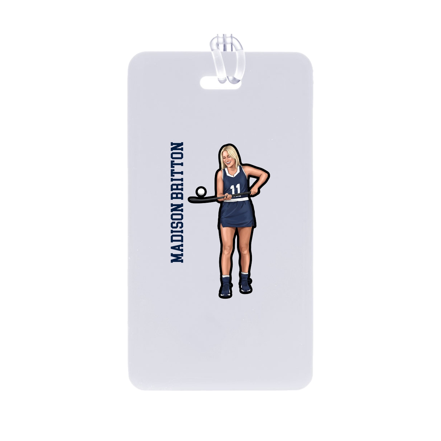 Bag Tag — Name Vertical in Classic