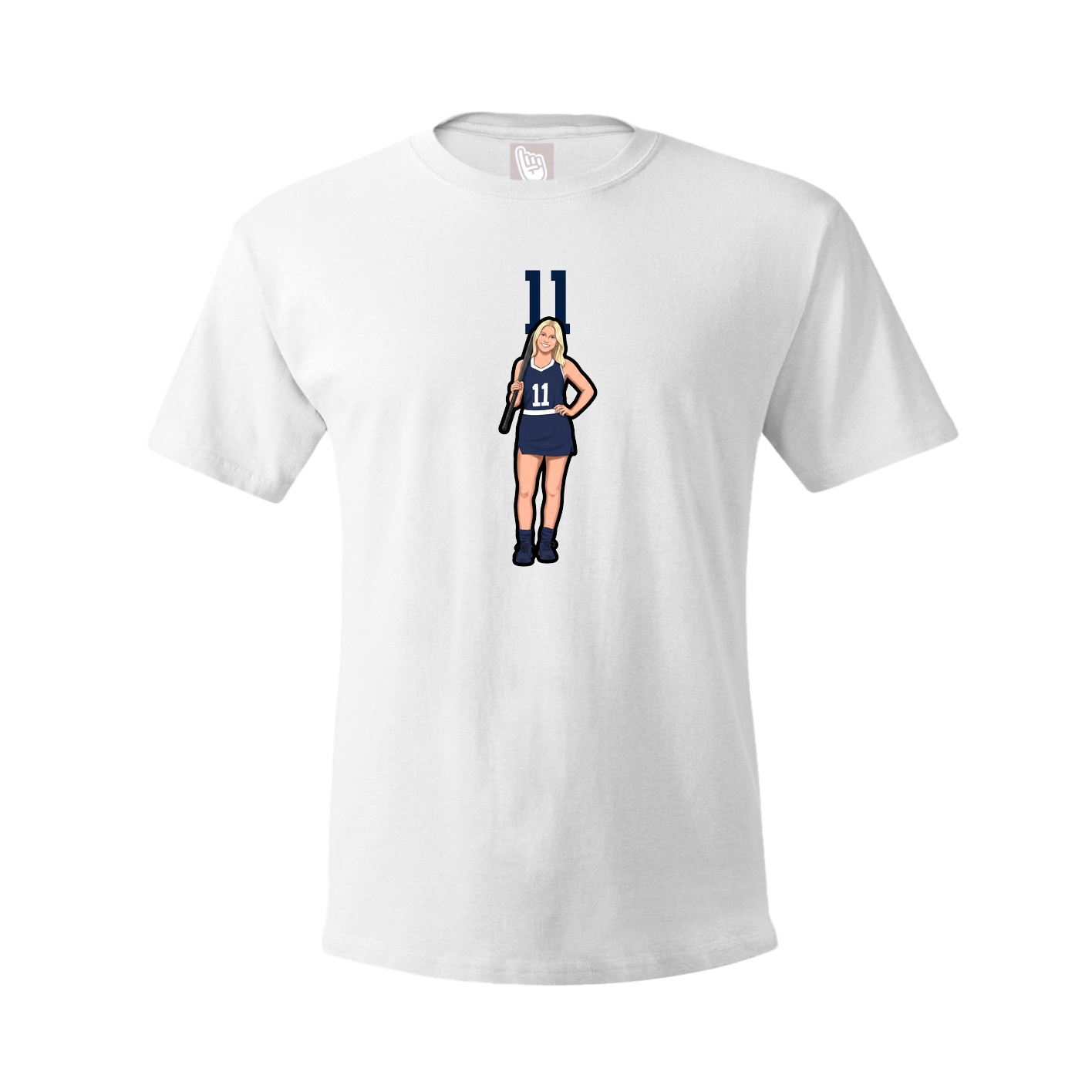 Tee — Number Top in White