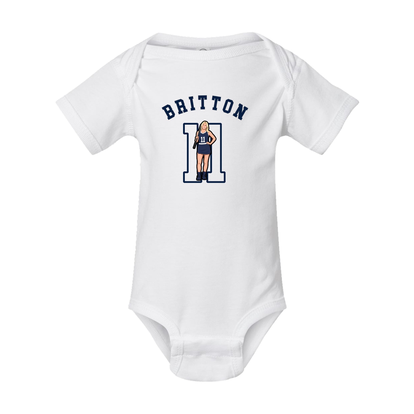 Baby Onesie — Shirsey Arch in White