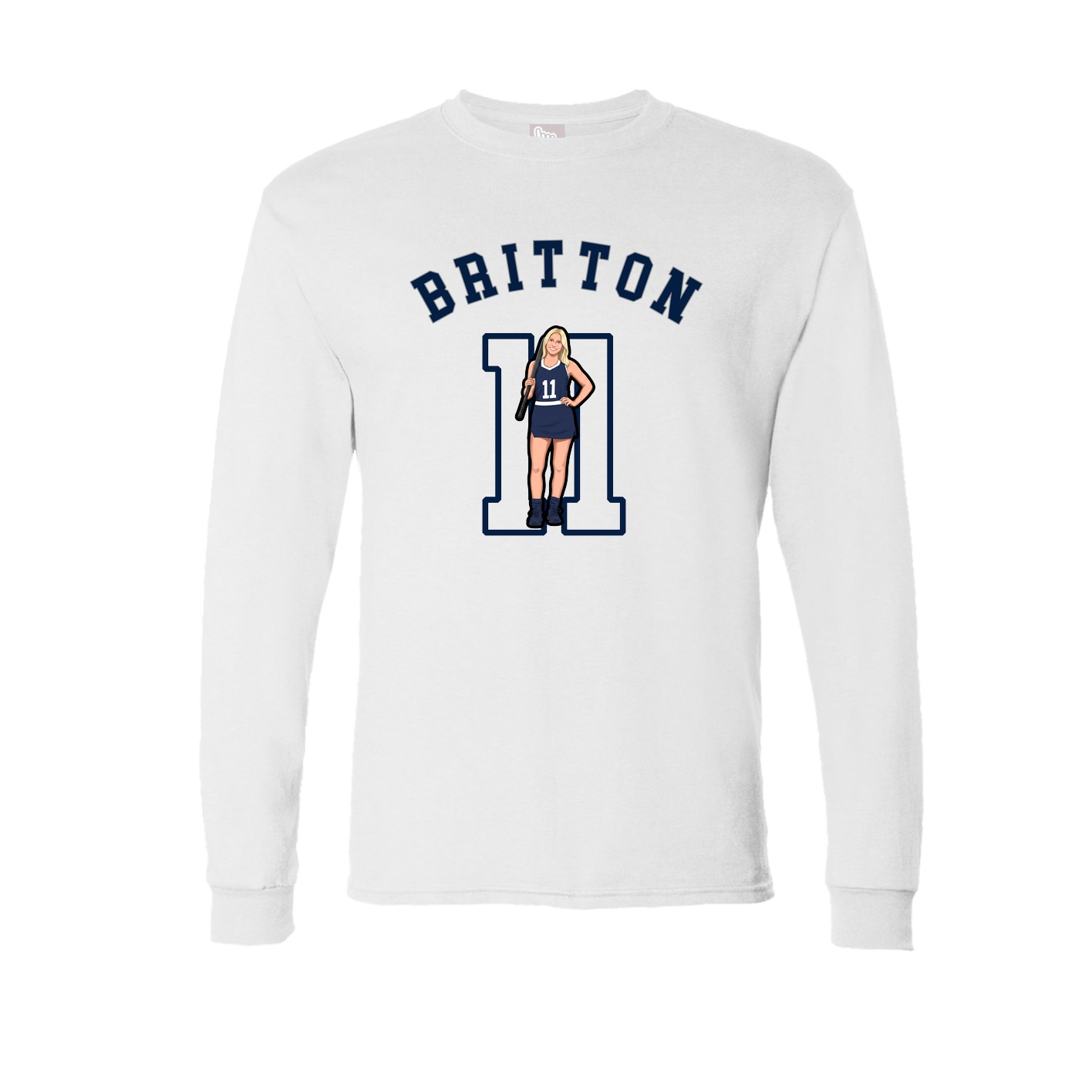Long Sleeve Tee — Shirsey Arch in White