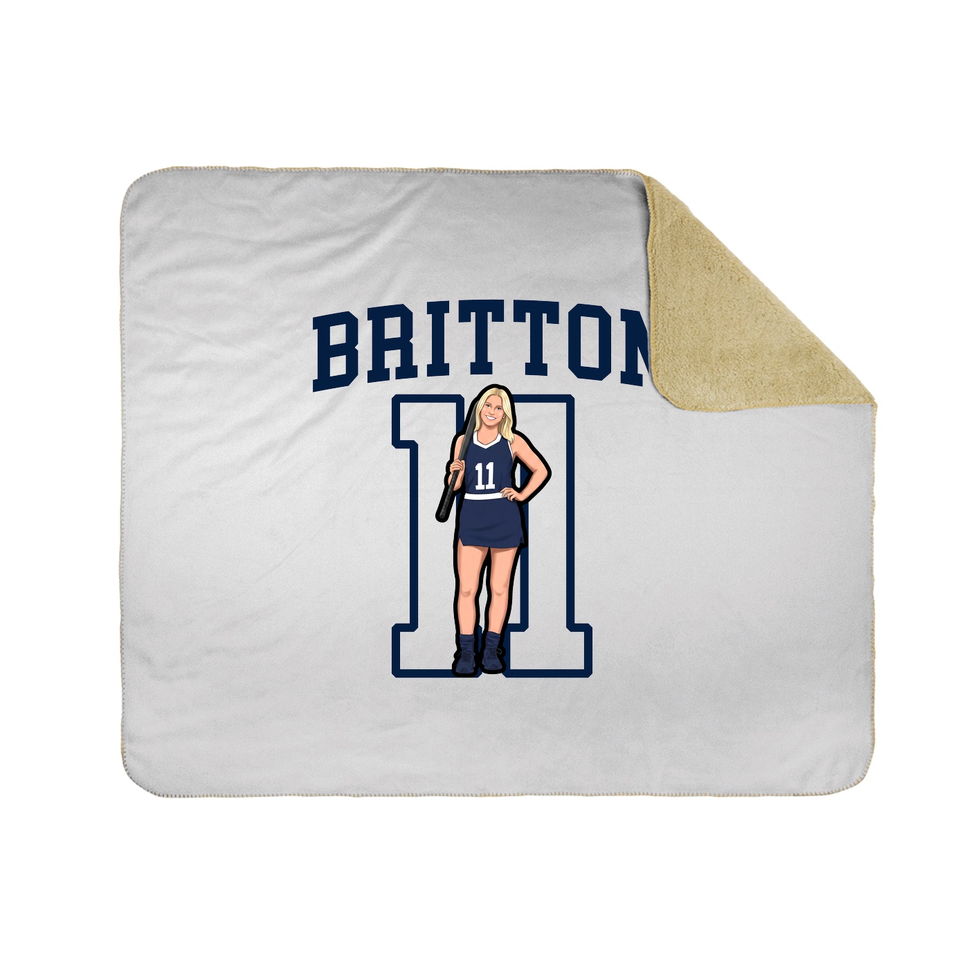 Throw Blanket — Shirsey in White