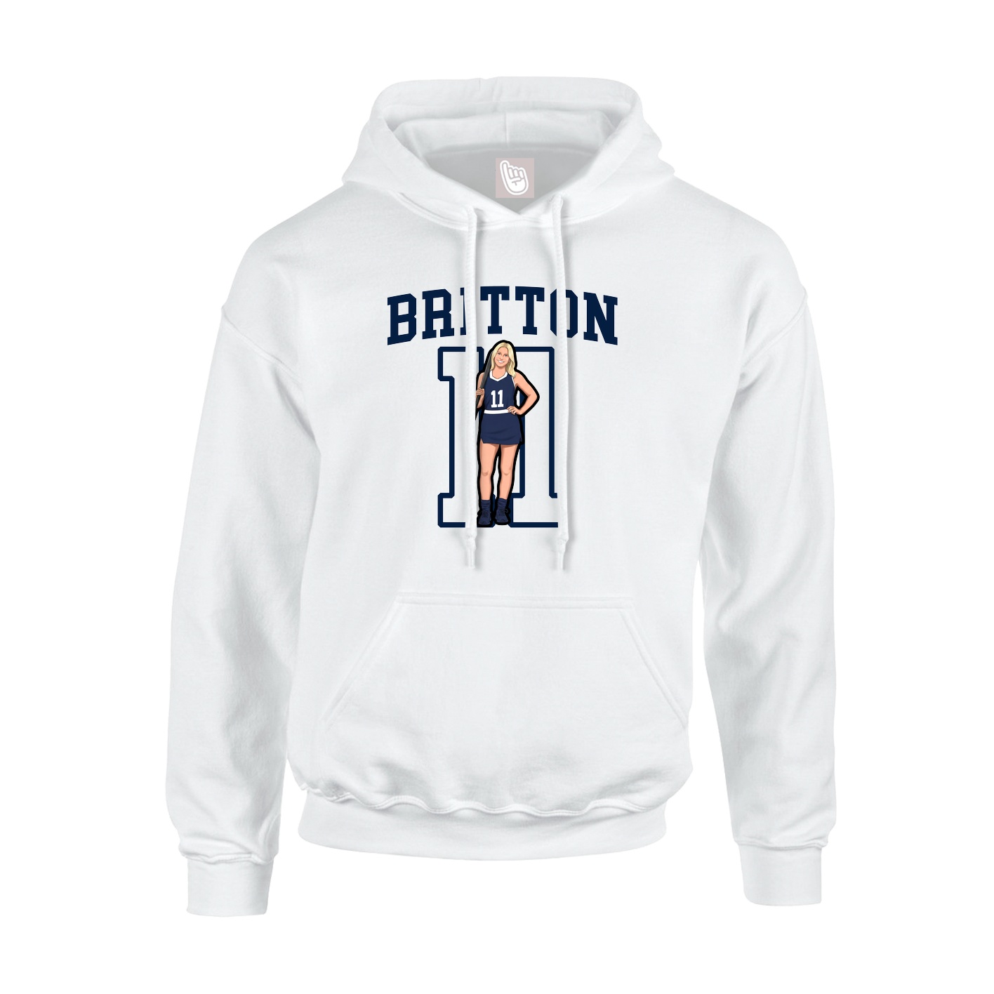 Hoodie — Shirsey in White