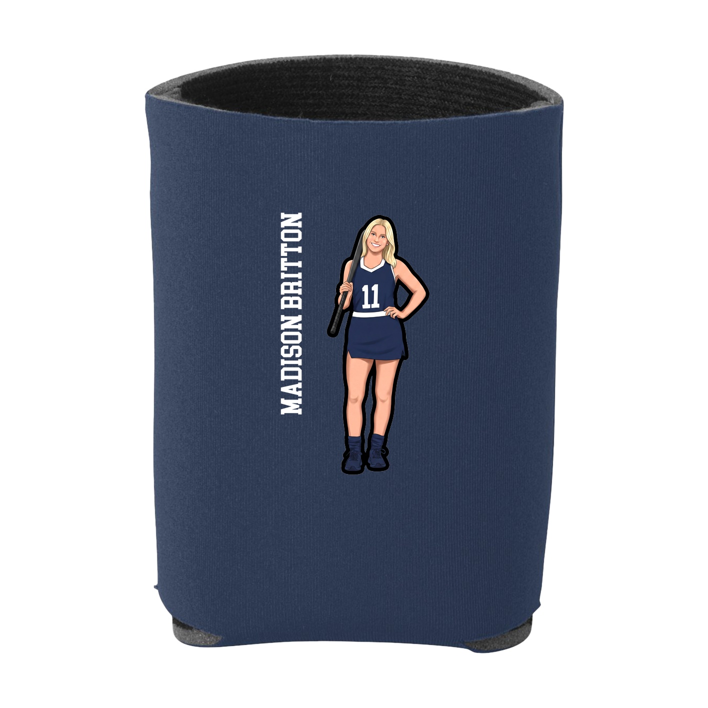 Can Holder — Name Vertical in Navy