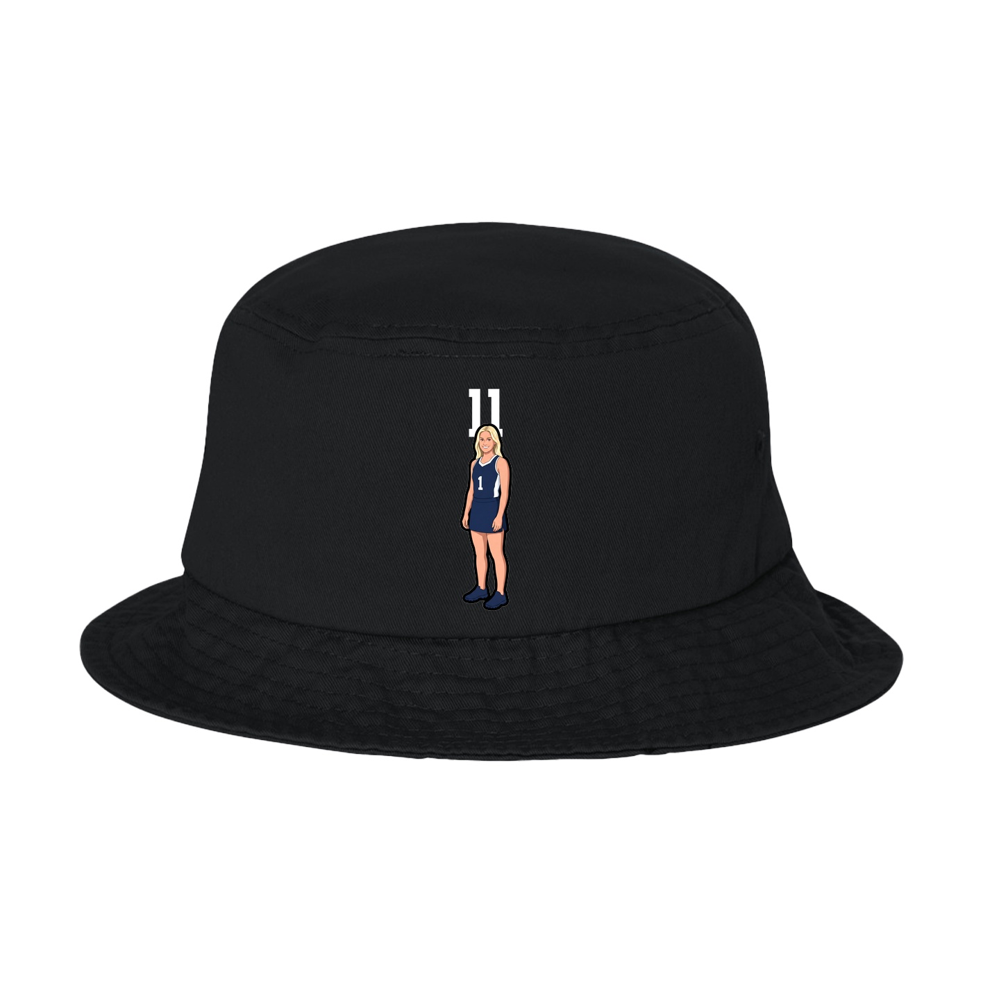 Bucket Cap — Number Top in Black