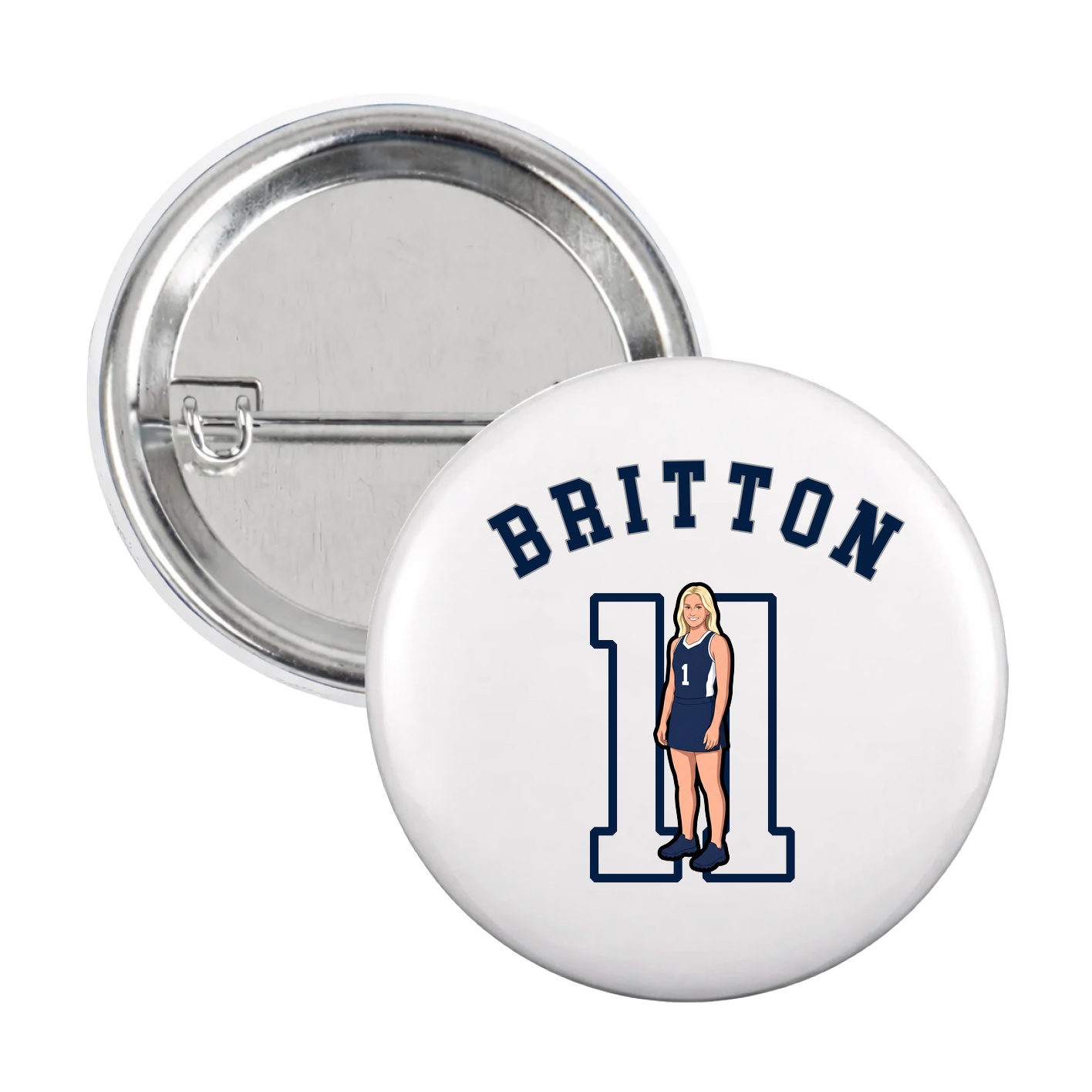Game Day Button — Shirsey Arch in White