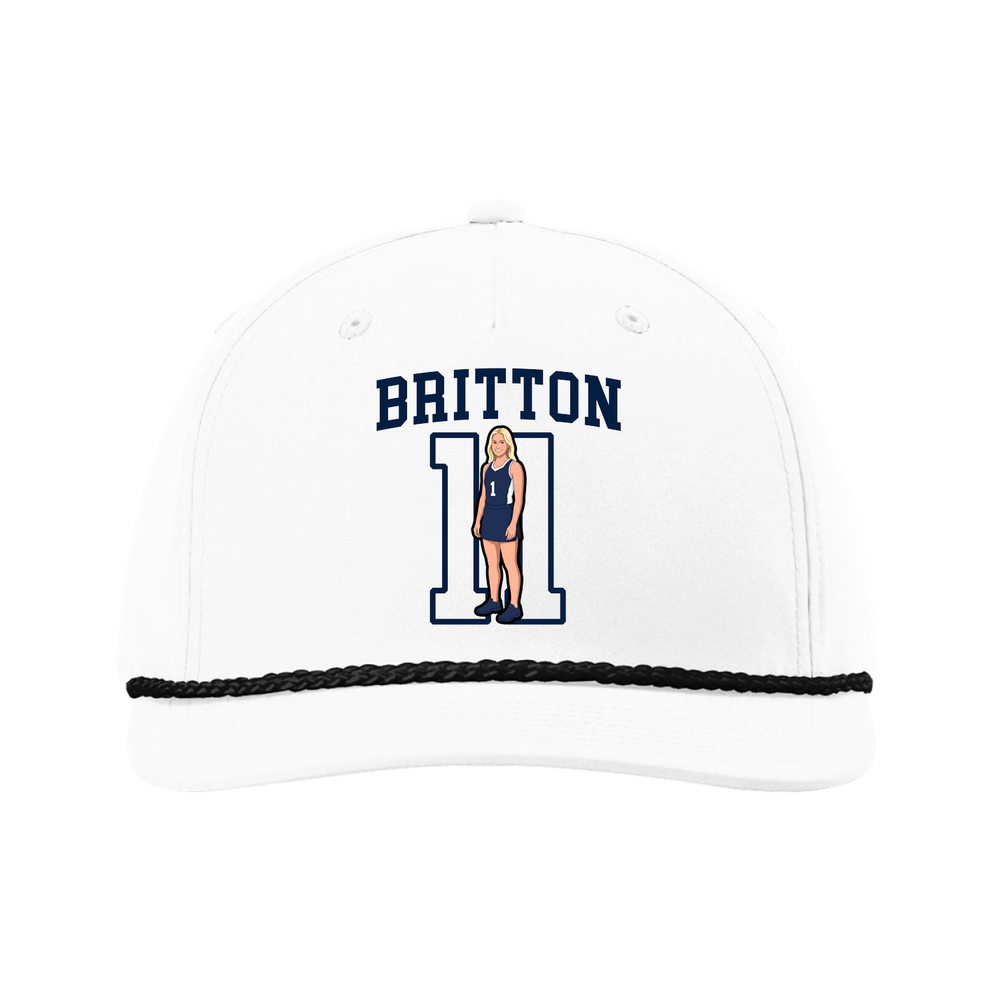 Five-Panel Classic Rope Cap — Shirsey in White