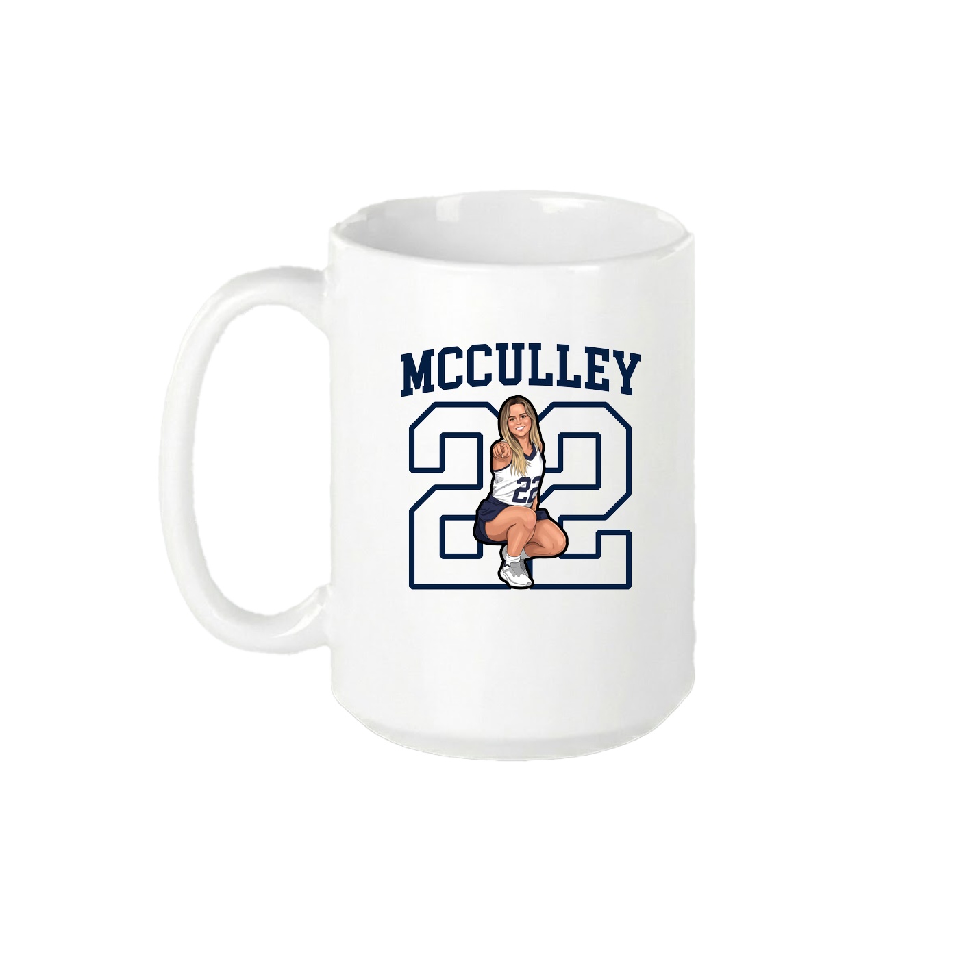 15oz Coffee Mug — Shirsey in White