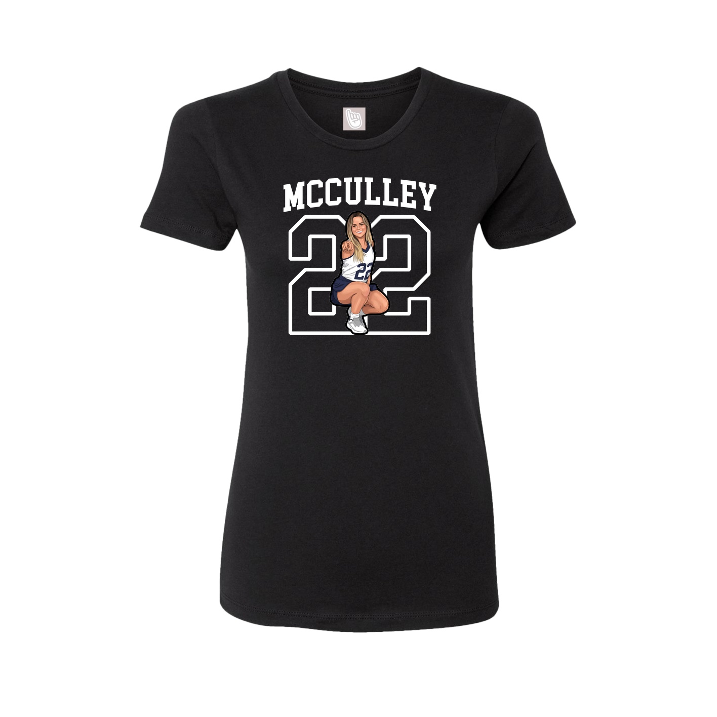 Fitted Women's Tee — Shirsey in Black