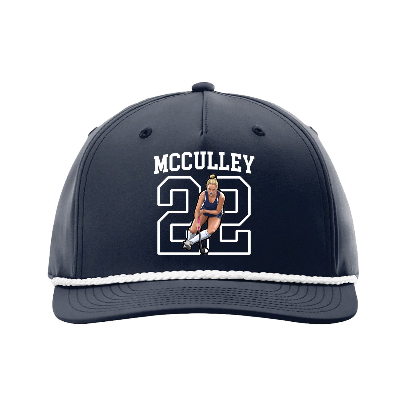 Five-Panel Classic Rope Cap — Shirsey in Navy