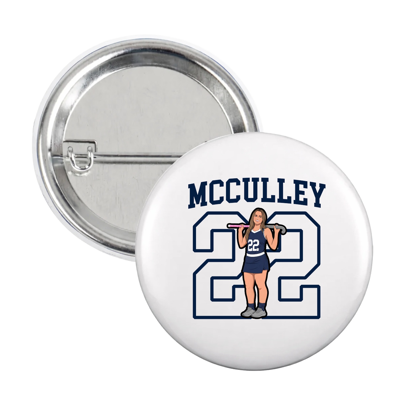 Game Day Button — Shirsey in White