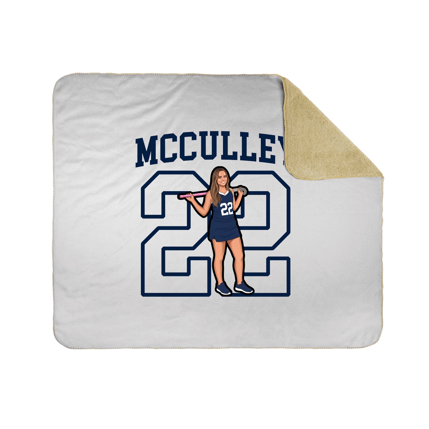 Throw Blanket — Shirsey in White